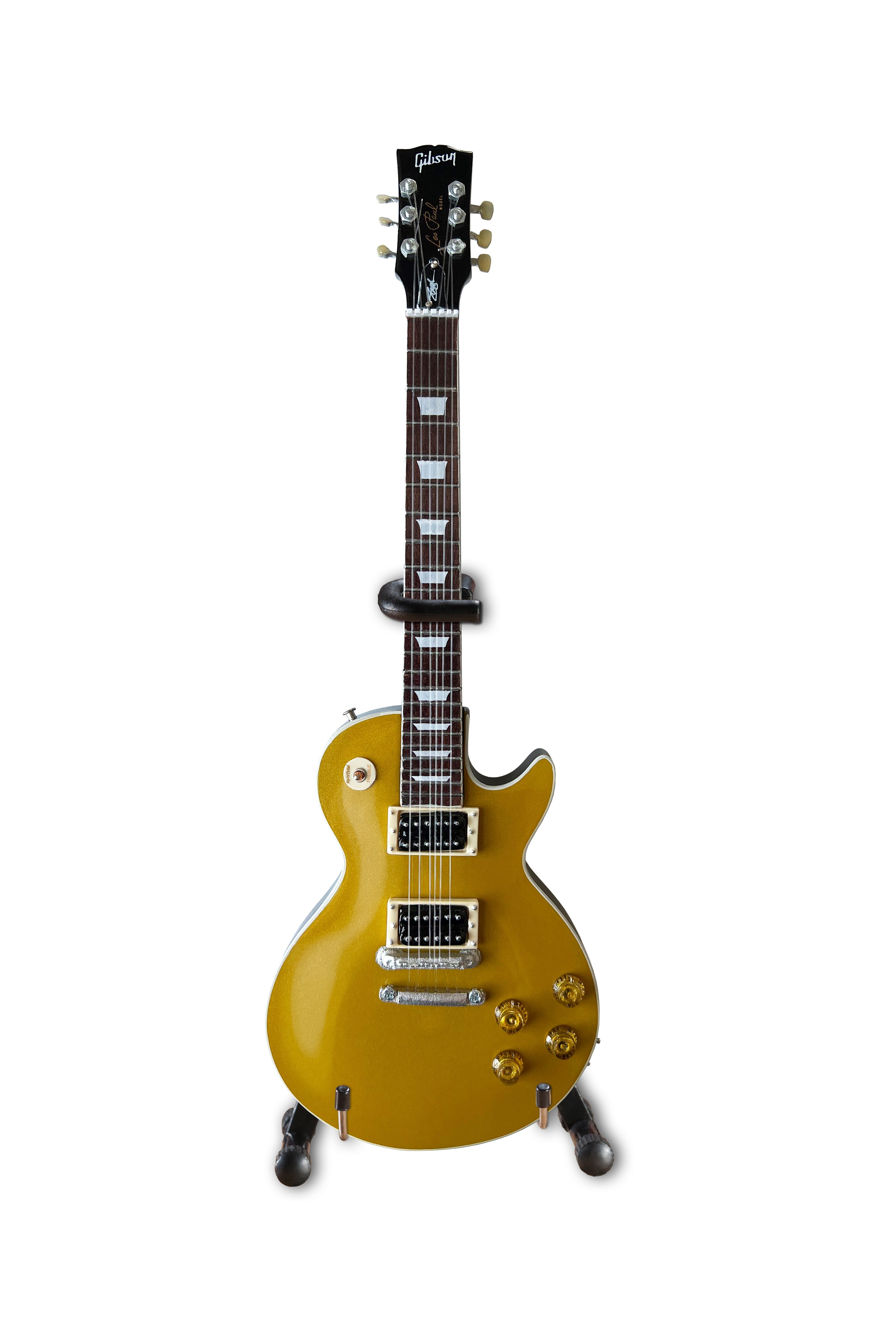 Slash Gibson Les Paul Standard “Victoria” Goldtop Miniature Guitar Model - Randy's LLC