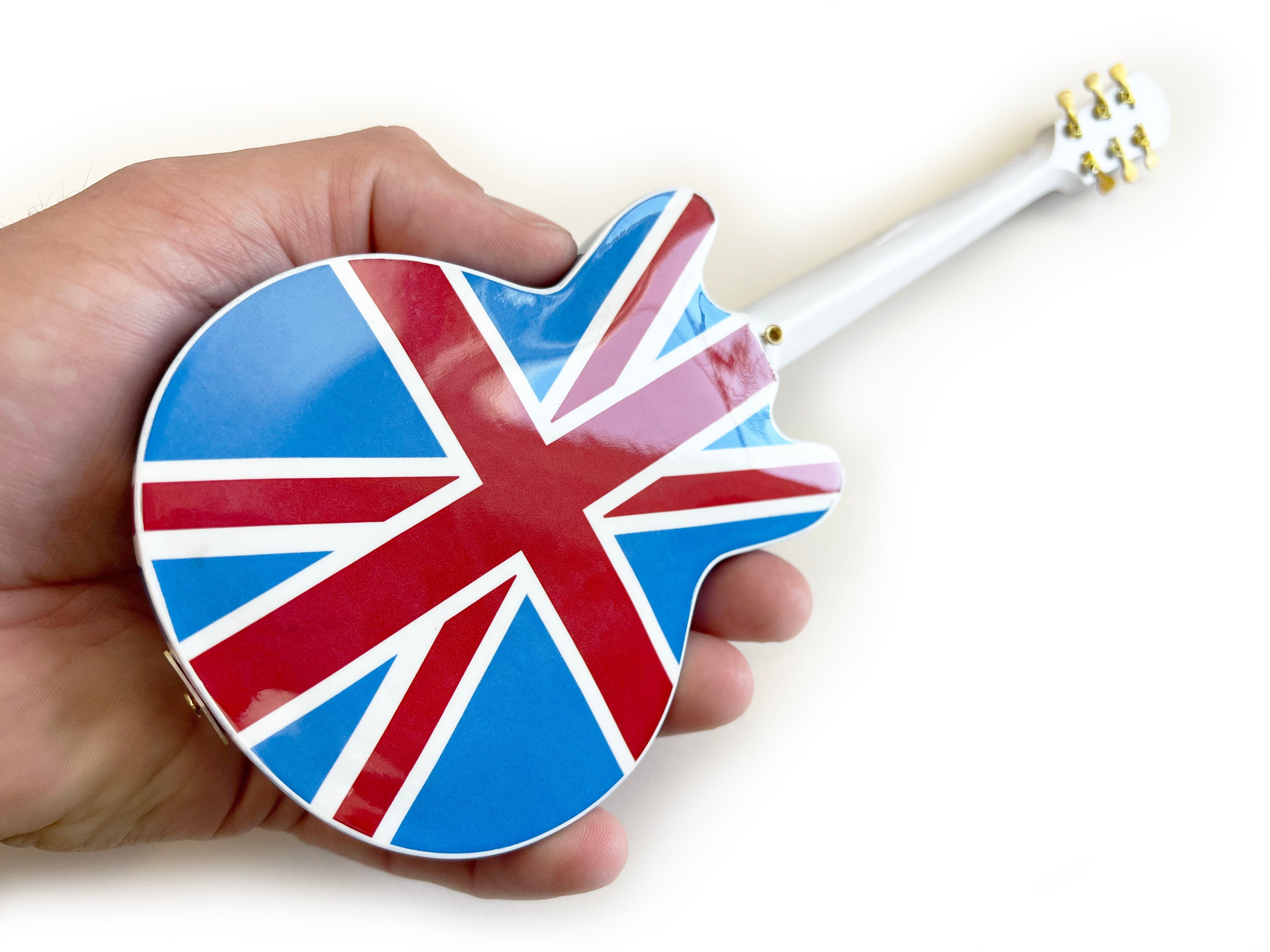 Epiphone® "Union Jack Sheraton” Casino 1:4 Scale Mini Guitar Model - Randy's LLC