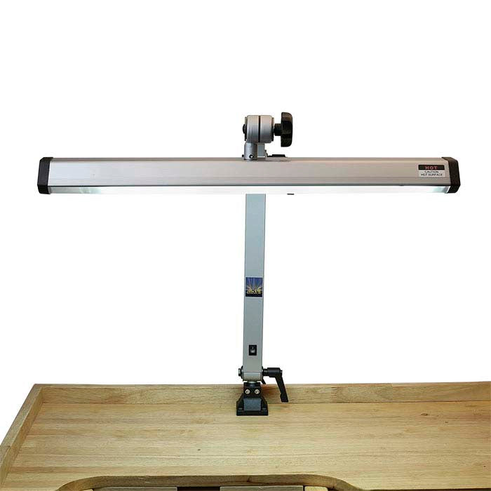 Extra-Wide Silver-Finish Fluorescent Jeweler's Task Lamp - Randy's LLC
