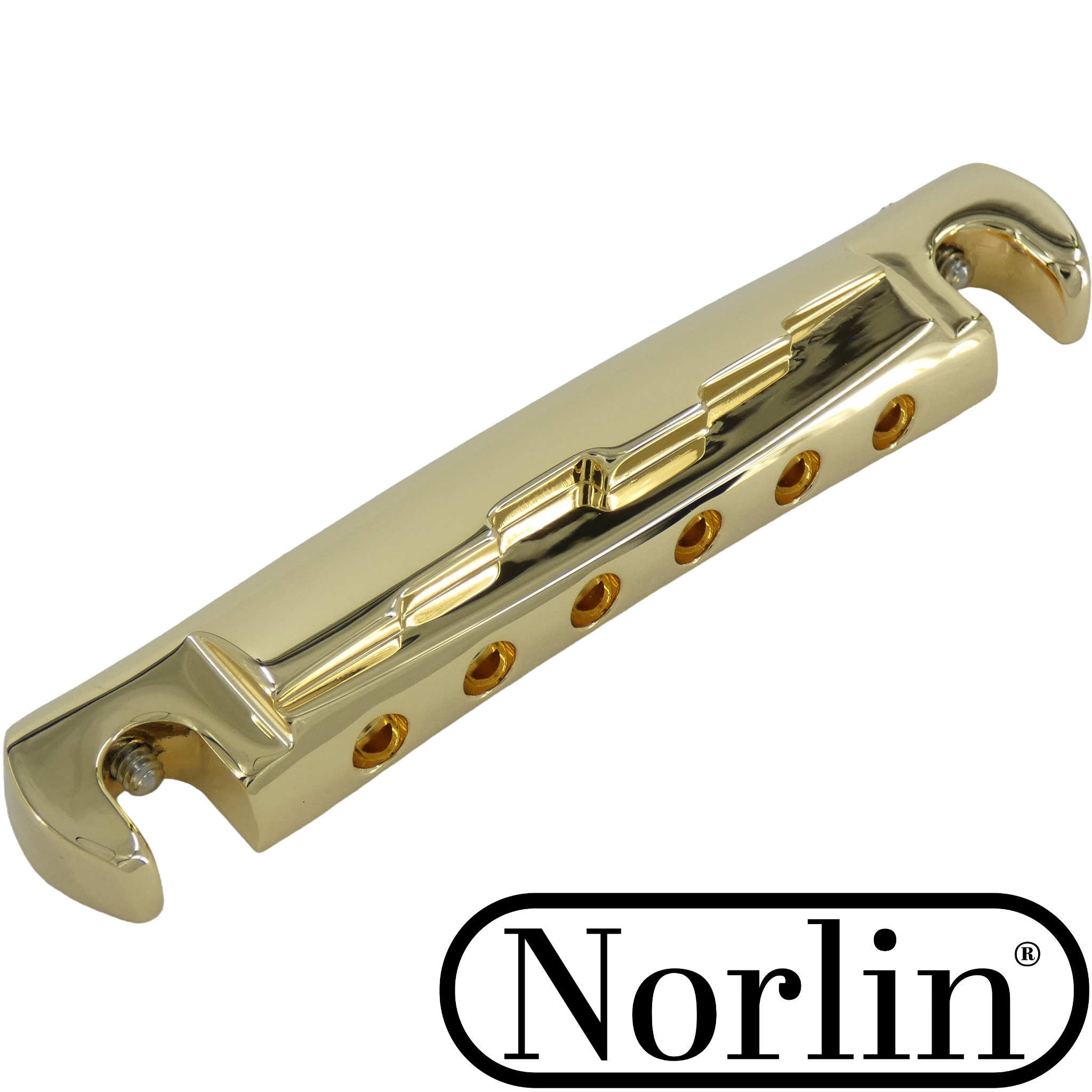 CNC Billet Aluminum Ridged Compensated "Lightning" Stop Bar for Gibson® & Epiphone® Guitars - Randy's LLC