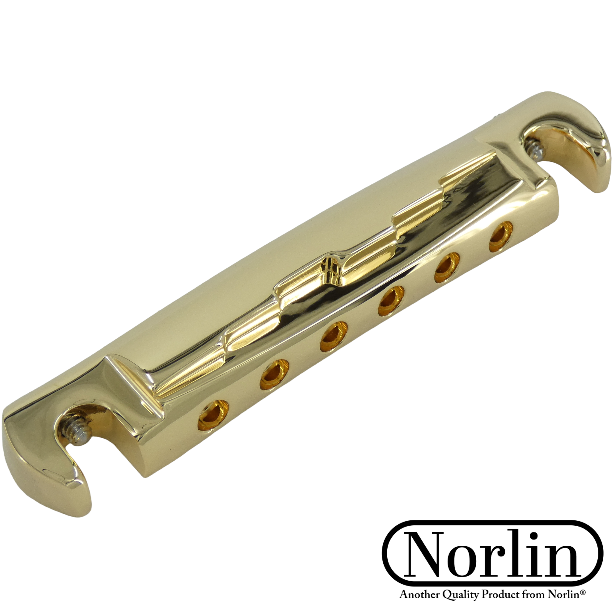 CNC Billet Aluminum Ridged Compensated "Lightning" Stop Bar for Gibson® & Epiphone® Guitars - Randy's LLC