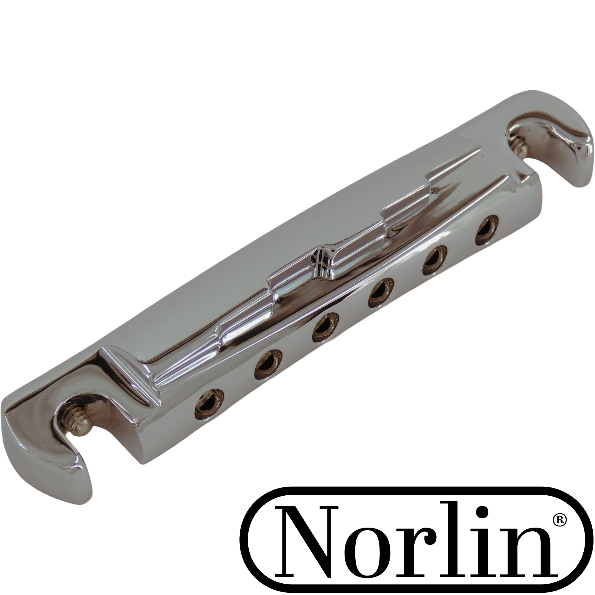 CNC Billet Aluminum Ridged Compensated "Lightning" Stop Bar for Gibson® & Epiphone® Guitars - Randy's LLC