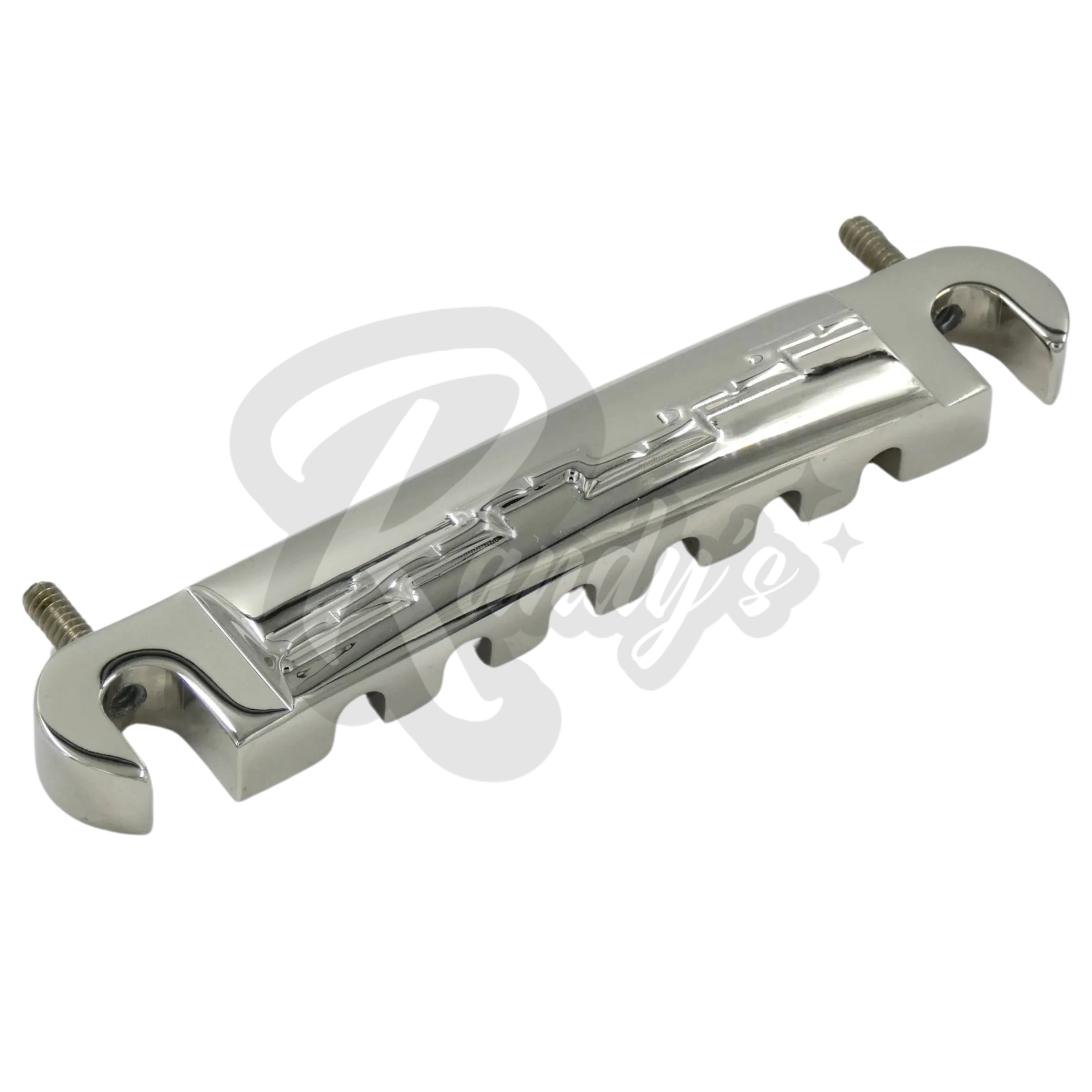Precision Compensated "Lightning" Stop Bar Tailpiece w/ String Notches - Fits Gibson® - Randy's LLC