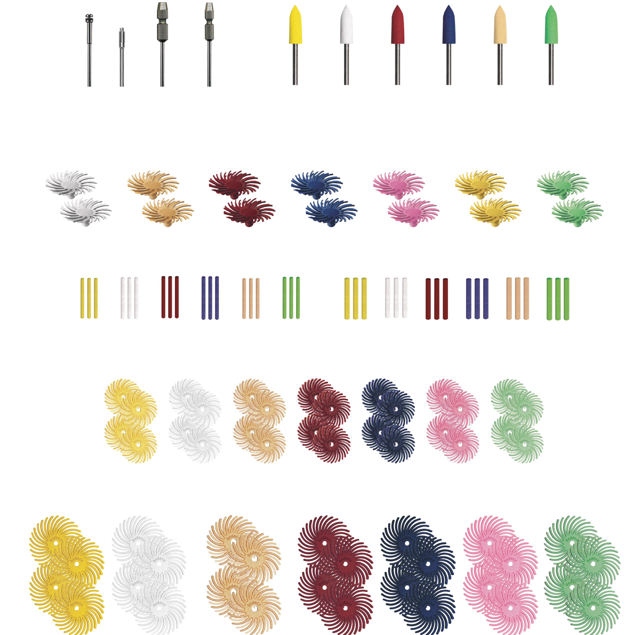 Radial Discs, Polishing Pins & Points Tool Kit w/ Case (116-Piece) - Randy's LLC