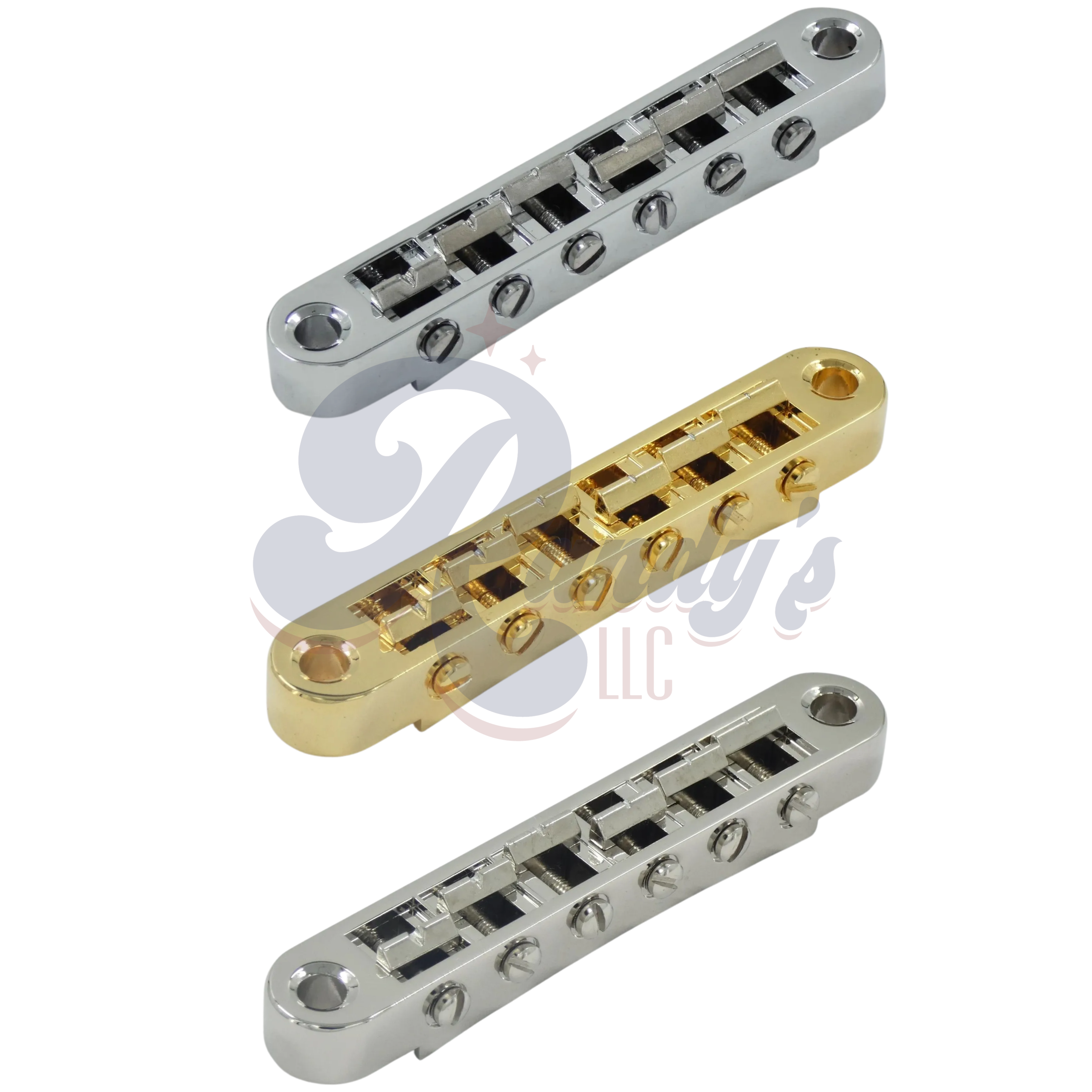 Advanced Plating | "Pinnacle Series" Tune-O-Matic TOM Locking Bridge & Posts (Zinc)- Fits Gibson® HP High Performance - Randy's LLC