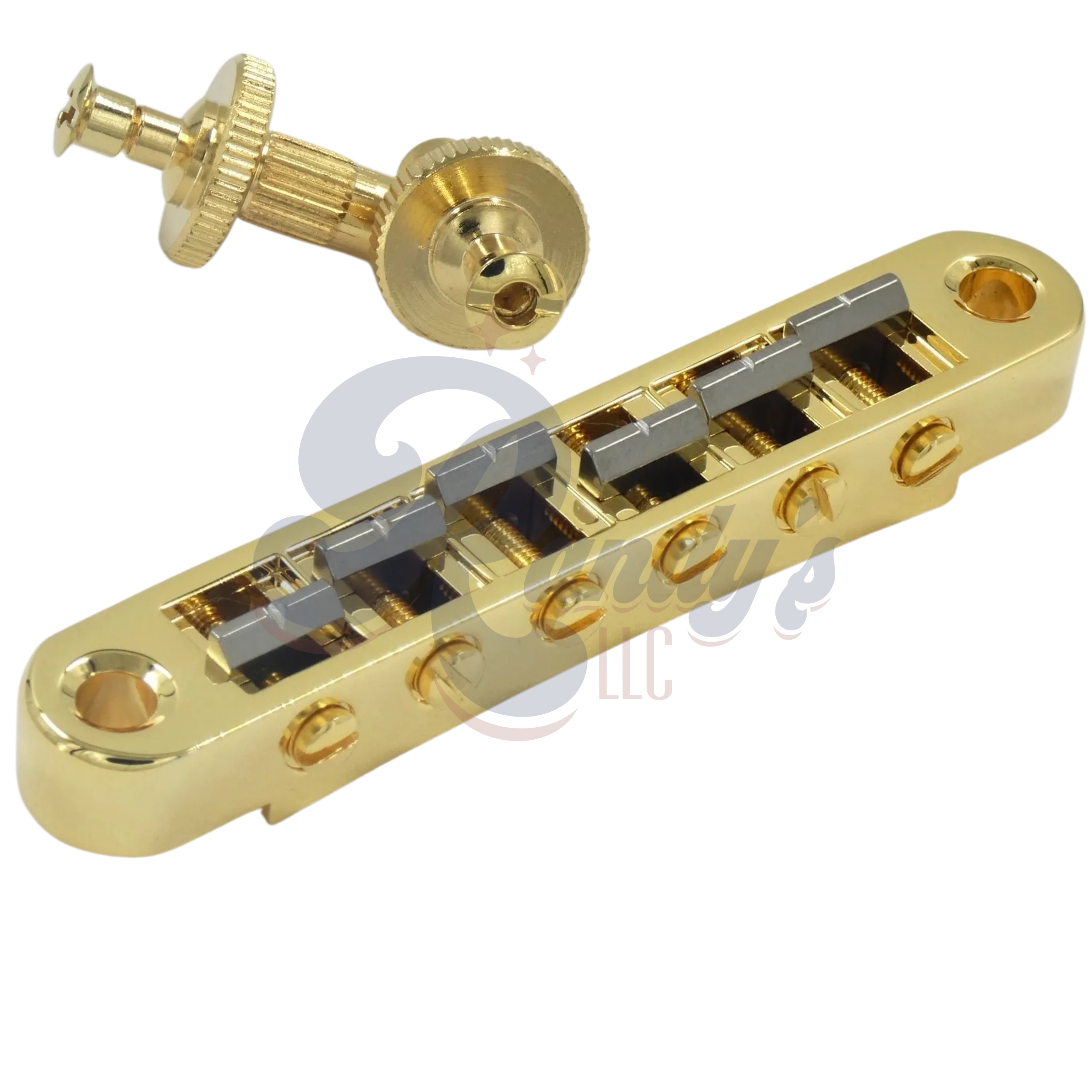 Advanced Plating | "Pinnacle Series" Tune-O-Matic TOM Locking Bridge & Posts (Titanium) - Fits Gibson® HP High Performance - Randy's LLC