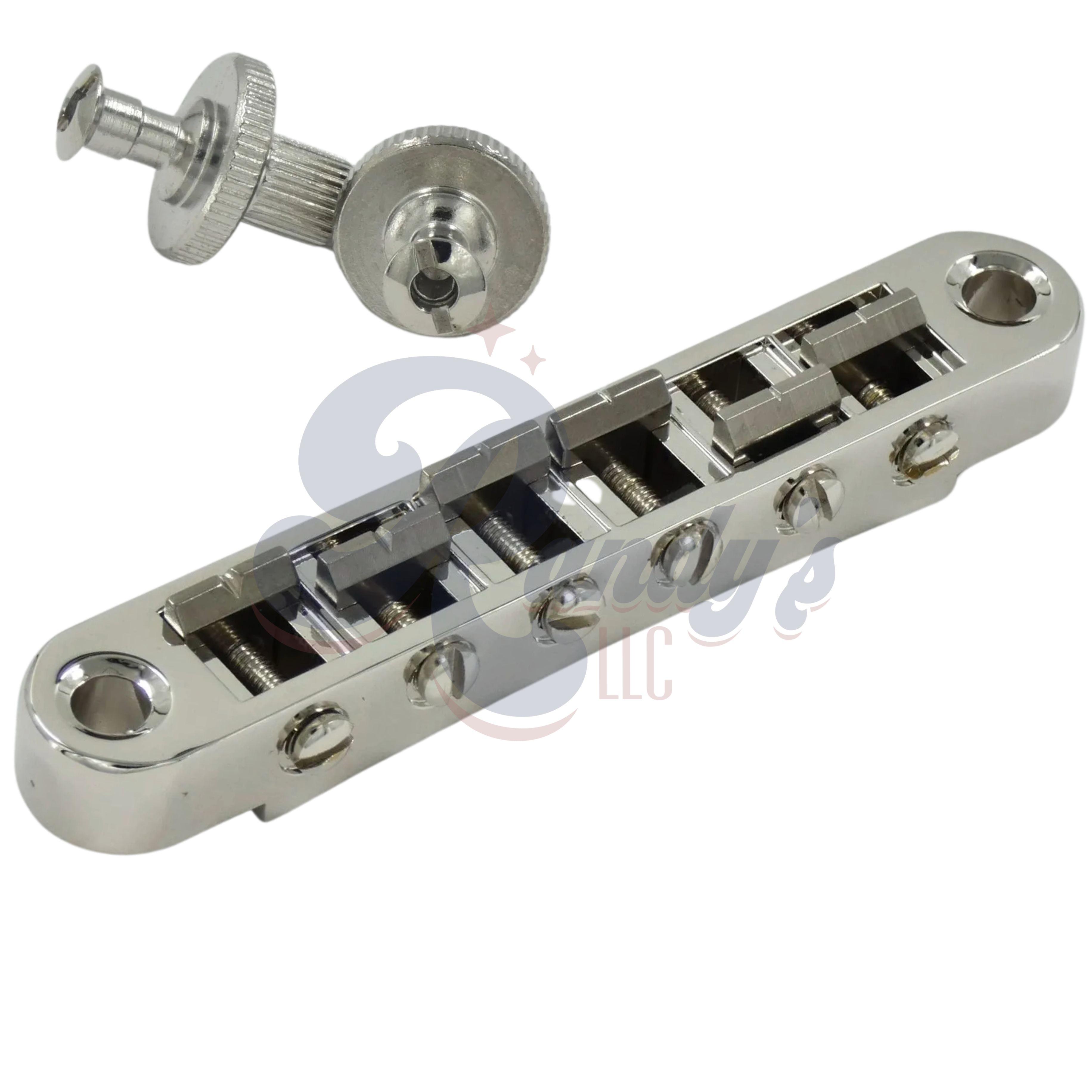 Advanced Plating | "Pinnacle Series" Tune-O-Matic TOM Locking Bridge & Posts (Titanium) - Fits Gibson® HP High Performance - Randy's LLC