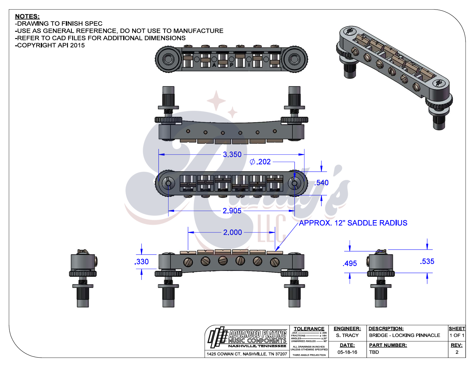 Advanced Plating | "High Performance" OEM Kit - Fits Gibson® - Randy's LLC