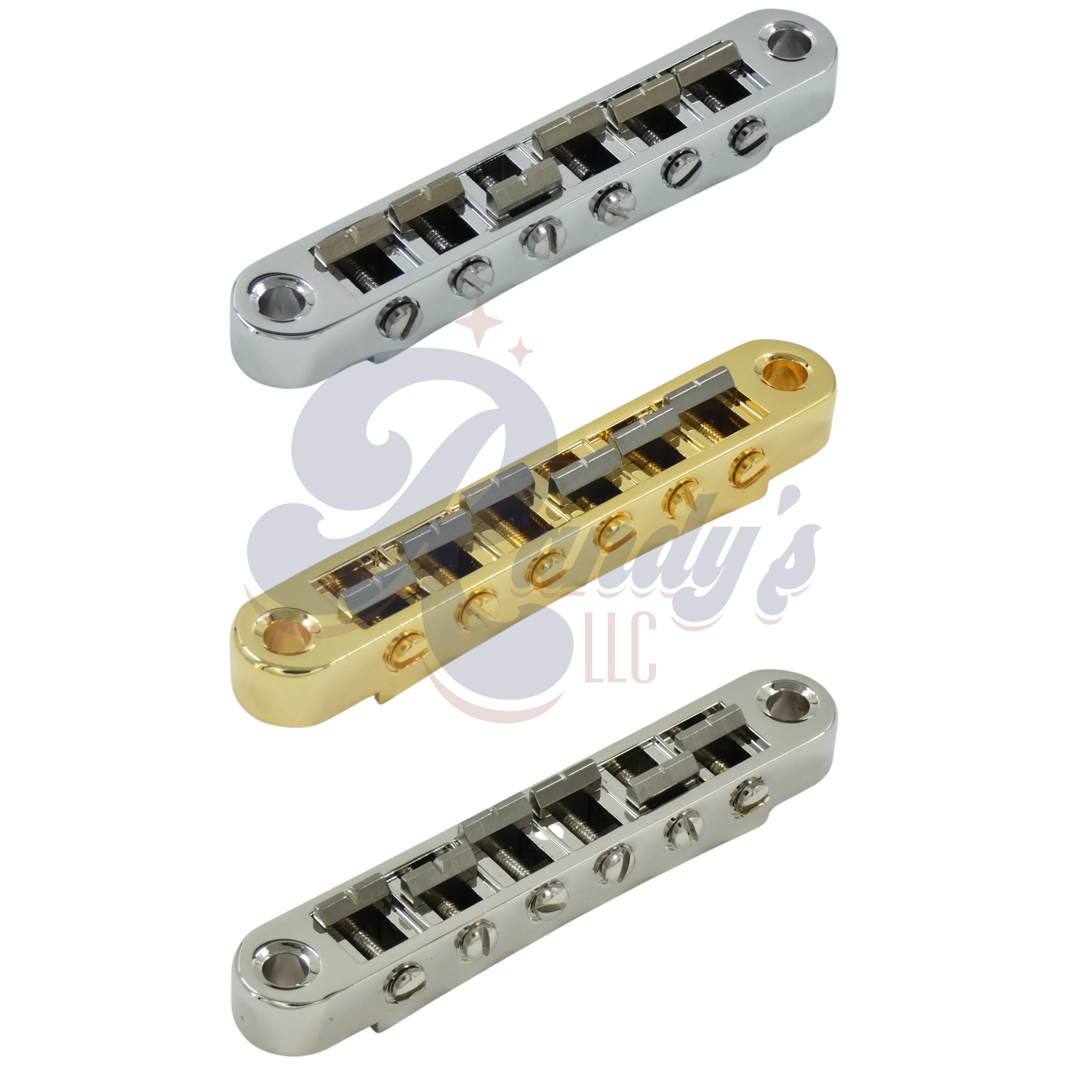 Advanced Plating | "Pinnacle Series" Tune-O-Matic TOM Locking Bridge & Posts (Titanium) - Fits Gibson® HP High Performance - Randy's LLC
