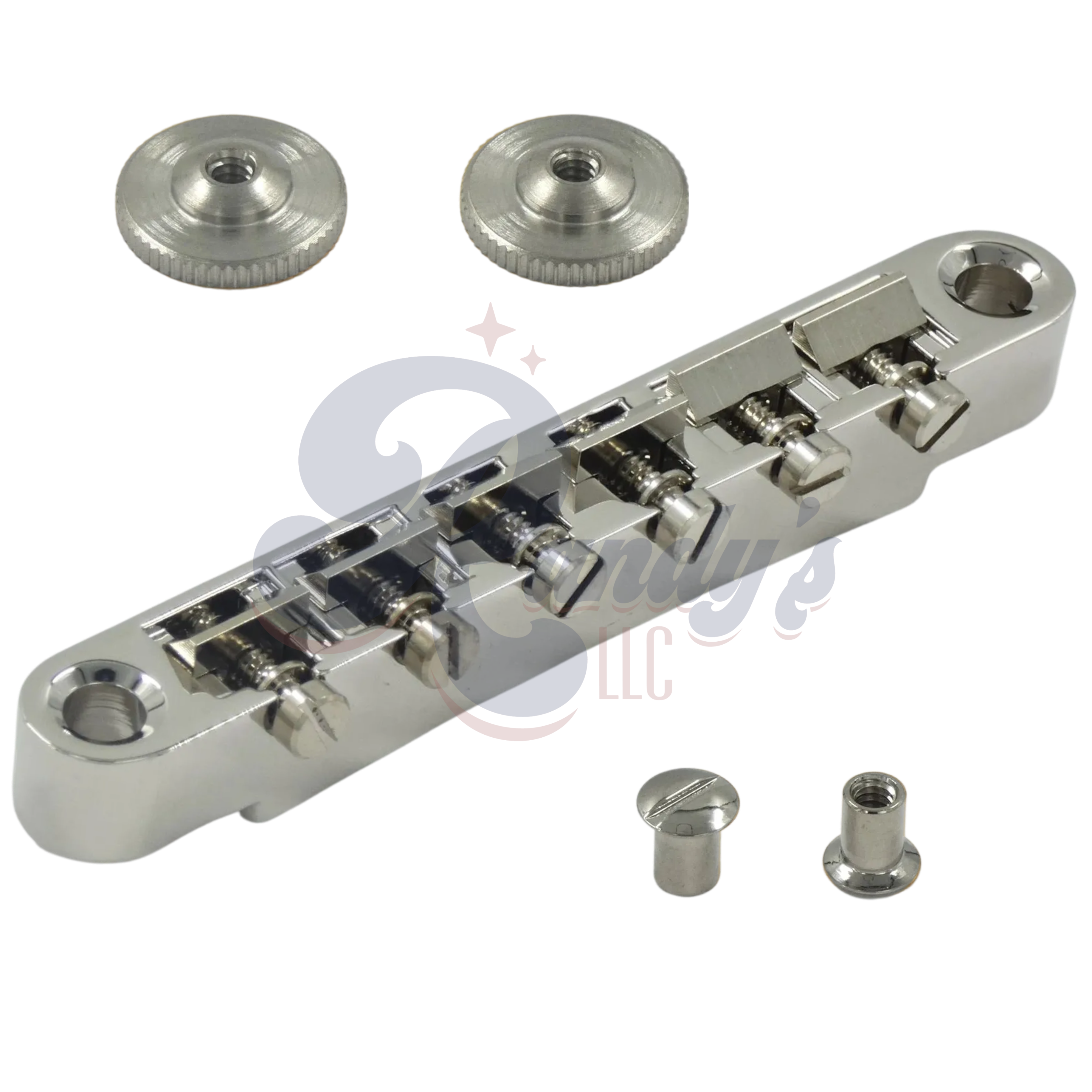 Advanced Plating | "Pinnacle" ABR-1 Locking Bridge w/ Brass Saddles - Fits Gibson® HP High Performance - Randy's LLC