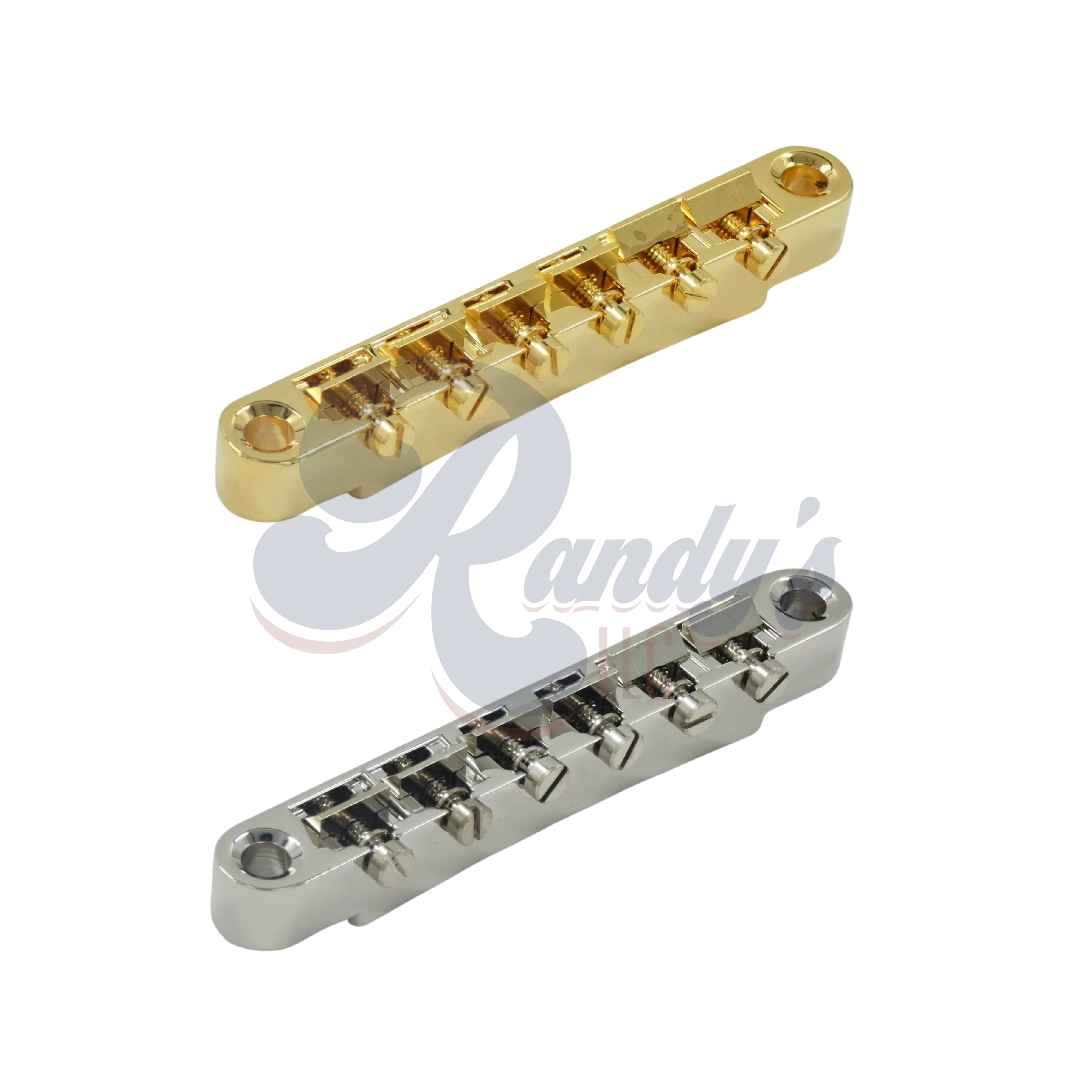 Advanced Plating | "Pinnacle" ABR-1 Locking Bridge w/ Brass Saddles - Fits Gibson® HP High Performance - Randy's LLC