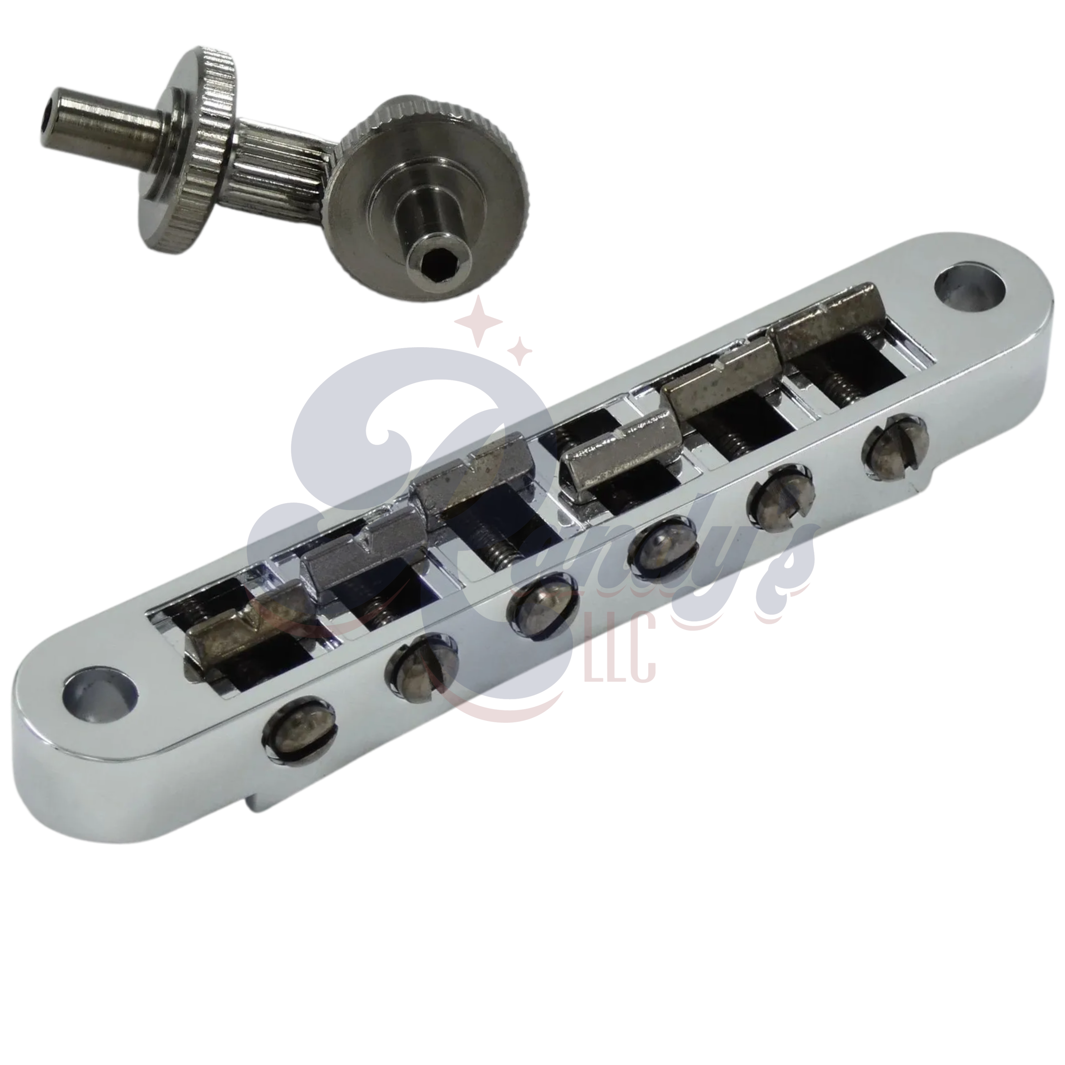 Advanced Plating | "Pinnacle" Tune-O-Matic TOM Two-Tone Bridge & Posts (NOS) - Fits Gibson® - Randy's LLC