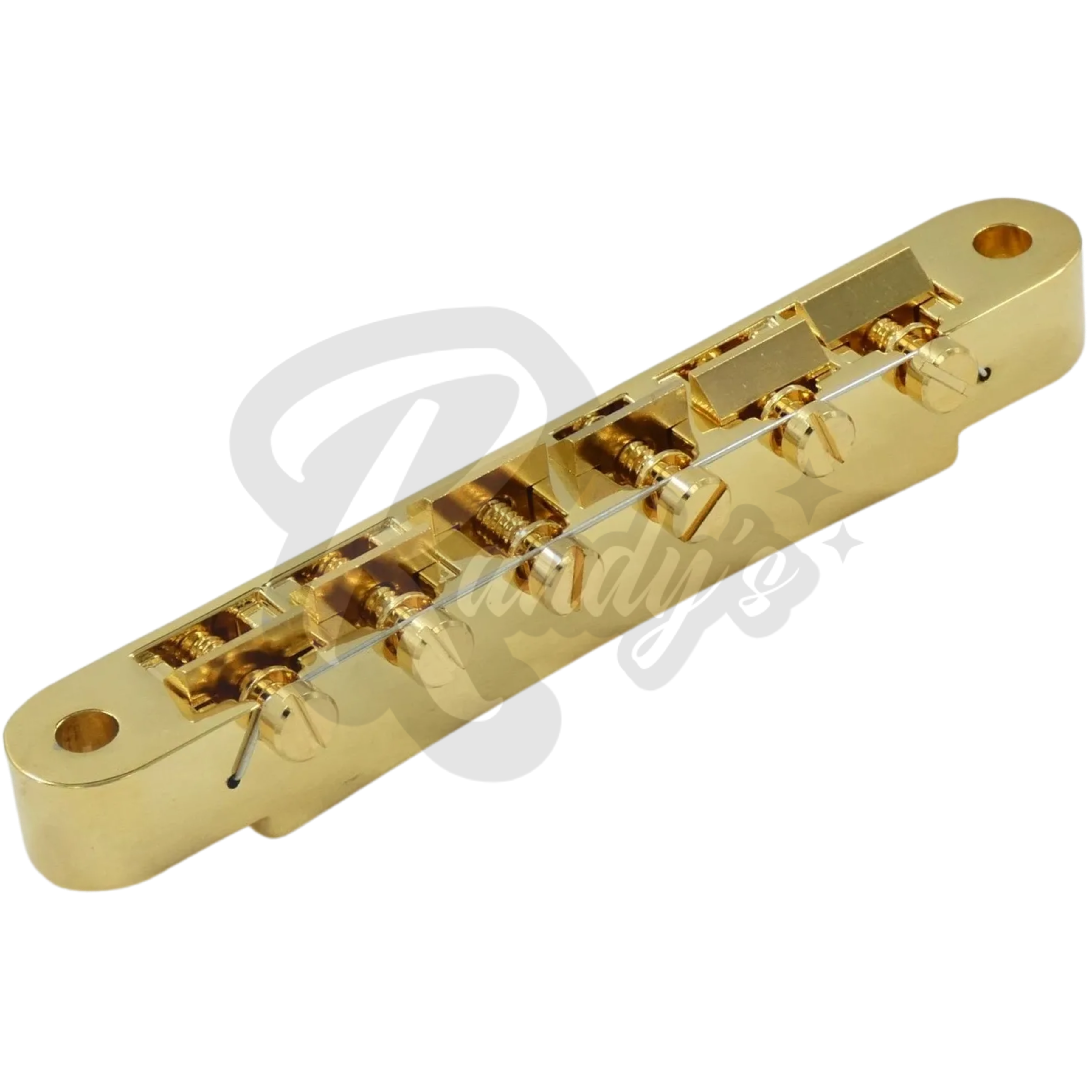 ABR-1 Bridge w/ Plated Brass Saddles (Wired) - Fits Gibson® - Randy's LLC