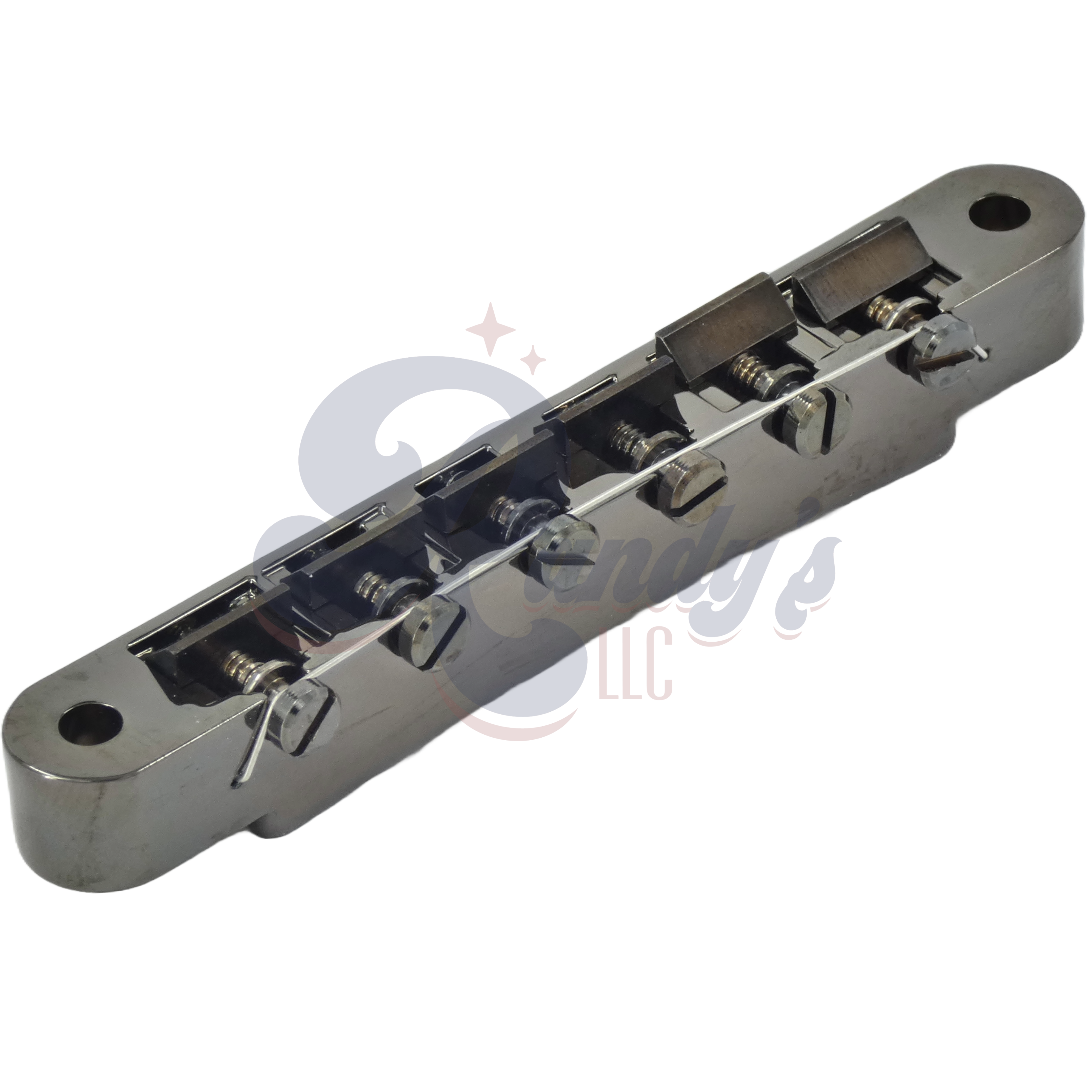 Advanced Plating | ABR-1 Bridge w/ Plated Brass Saddles (Wired) - Fits Gibson® - Randy's LLC