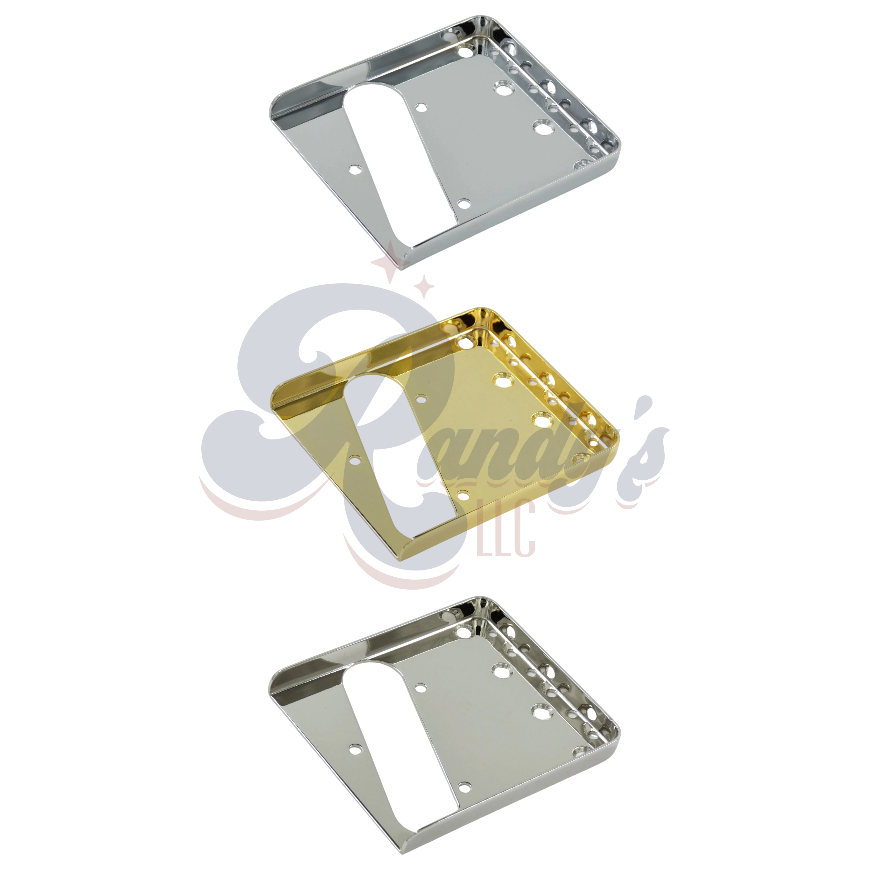 Advanced Plating | Vintage-Style Full Wall Telecaster® Bridge Plate - Fits Fender® Tele® CLOSEOUT - Randy's LLC