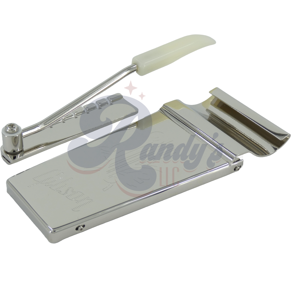 Advanced Plating | Maestro Lyre Vibrola Tremolo Tailpiece (10° Long) Engraved - Fits Gibson® - Randy's LLC