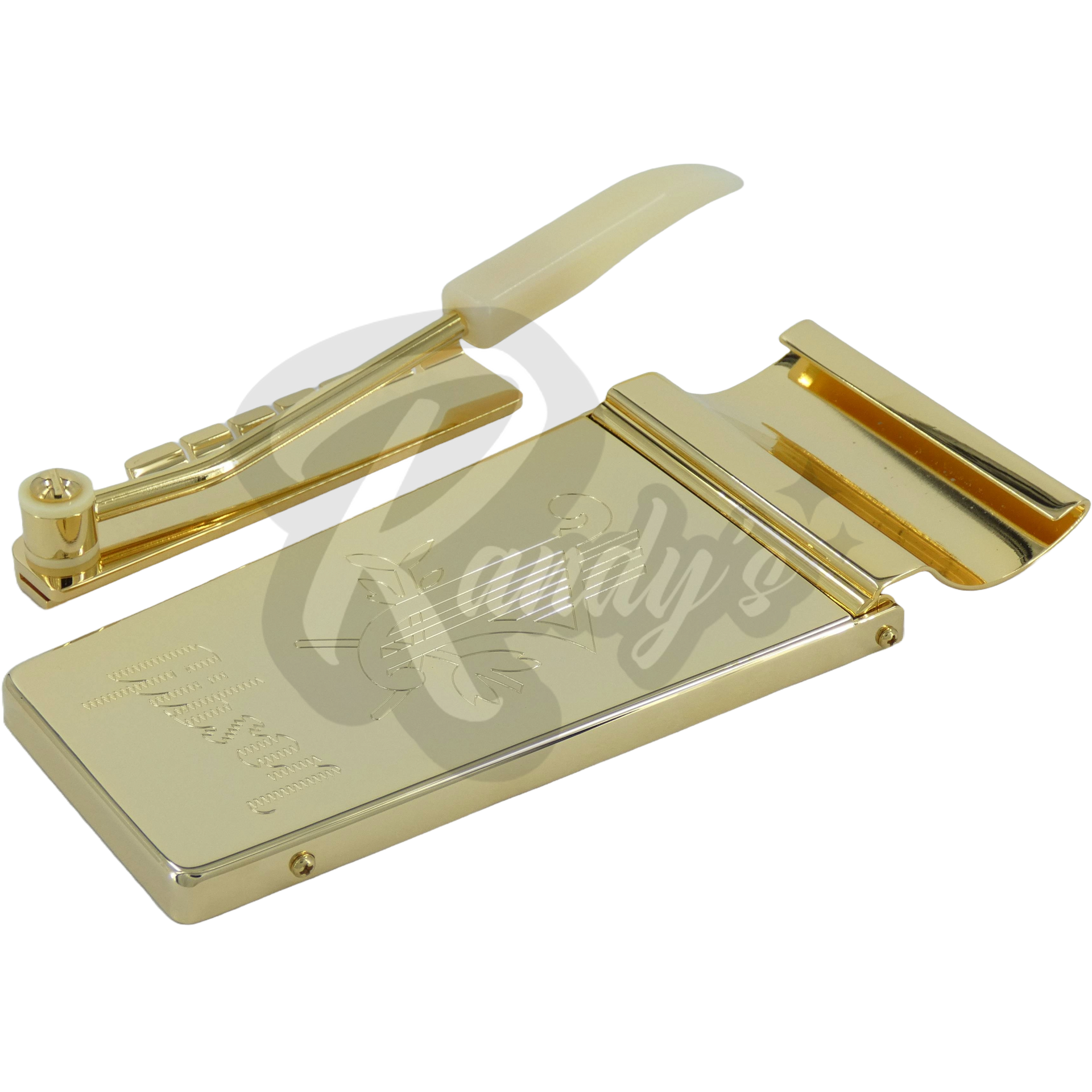 Long Engraved Lyre Tremolo Tailpiece CNC Fits Gibson Maestro Vibrola