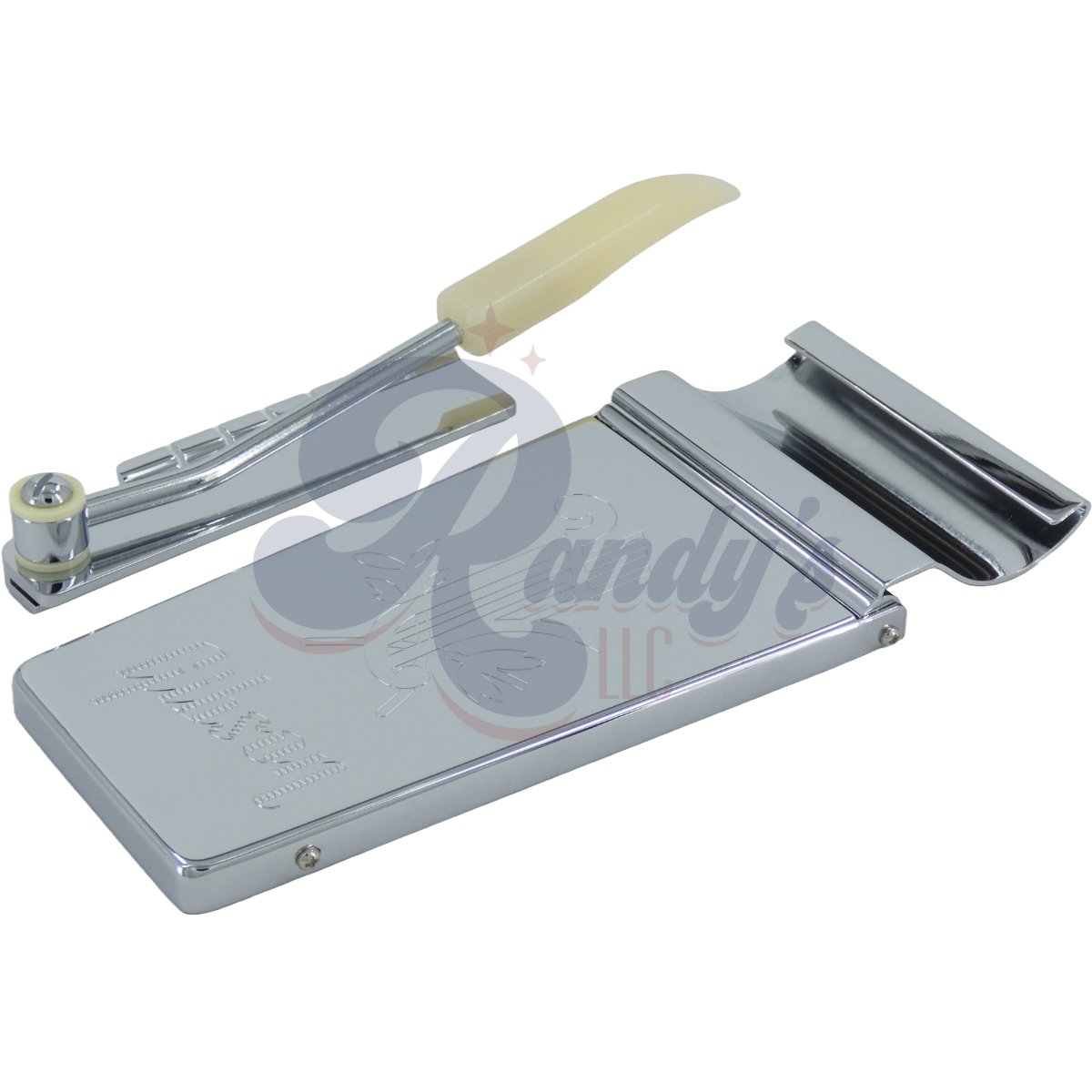 Advanced Plating | Maestro Lyre Vibrola Tremolo Tailpiece (10° Long) Engraved - Fits Gibson® - Randy's LLC