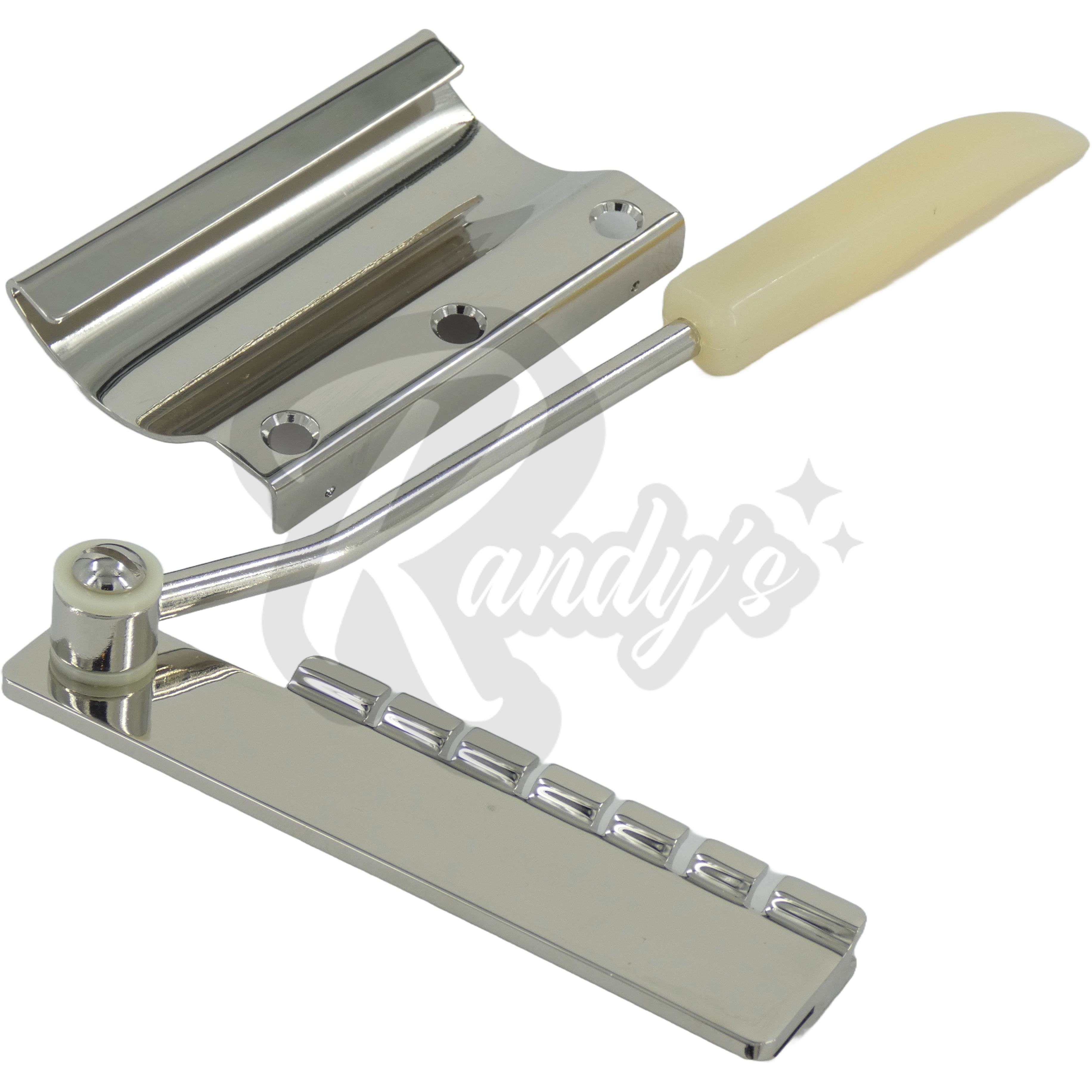 Short Spring Tremolo Vibrato Tailpiece (10°) - Fits Gibson® Maestro® Vibrola® - Randy's LLC
