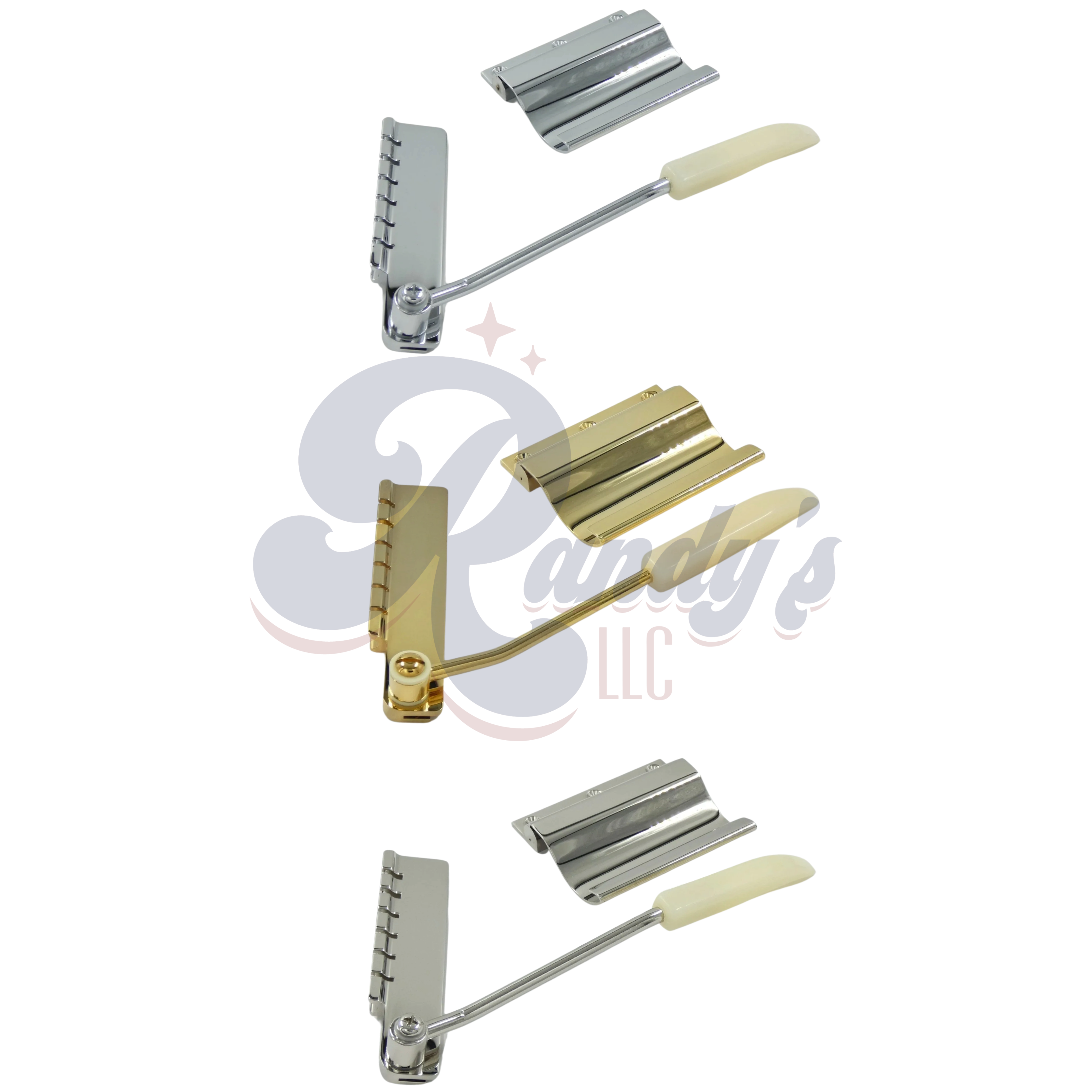 Advanced Plating | Maestro Lyre Vibrola Tremolo Tailpiece (14° Short Flange) - Fits Gibson® - Randy's LLC