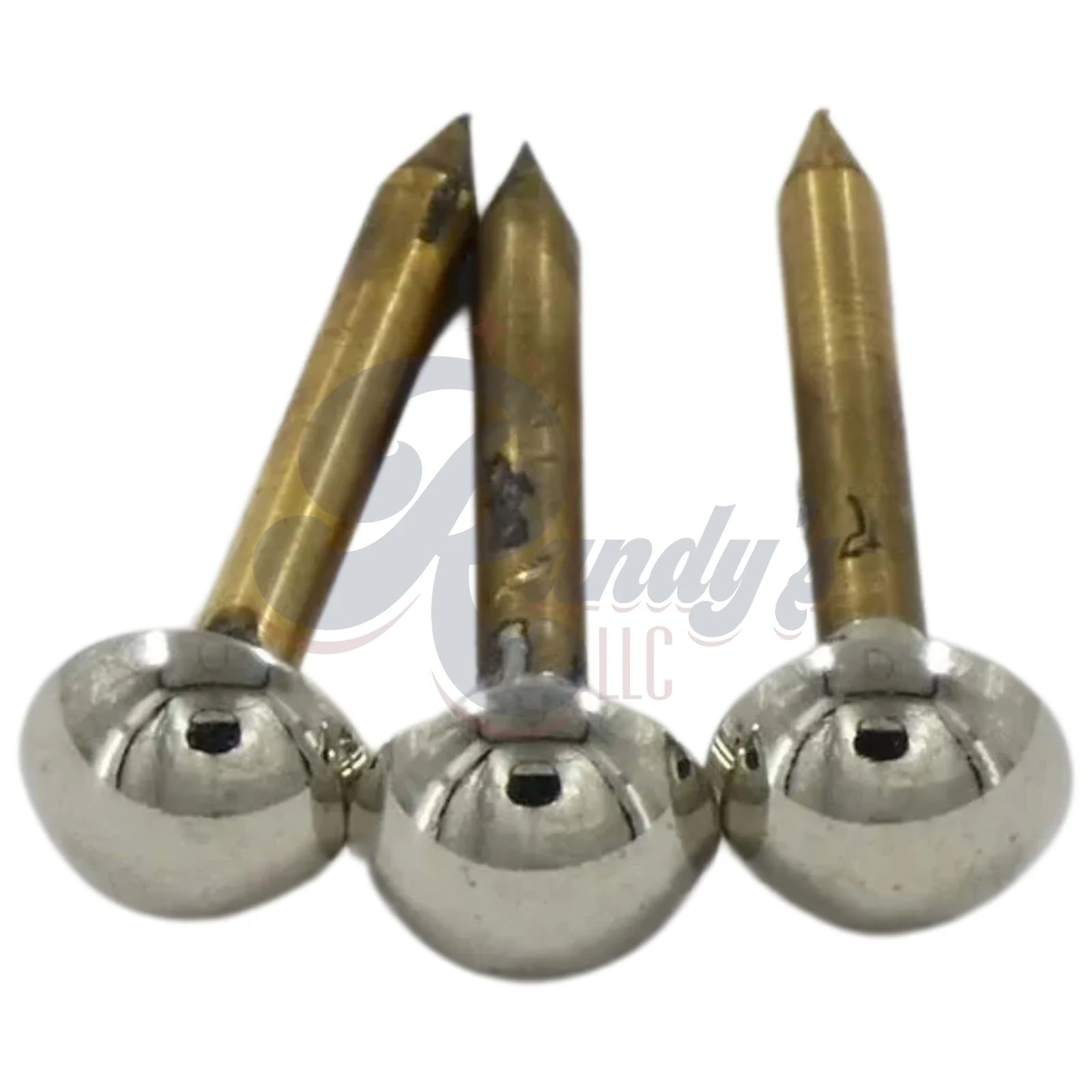 Advanced Plating | "Historic Series" '58 Flying V® String Plate Tailpiece Brads - Fits Gibson® - Randy's LLC