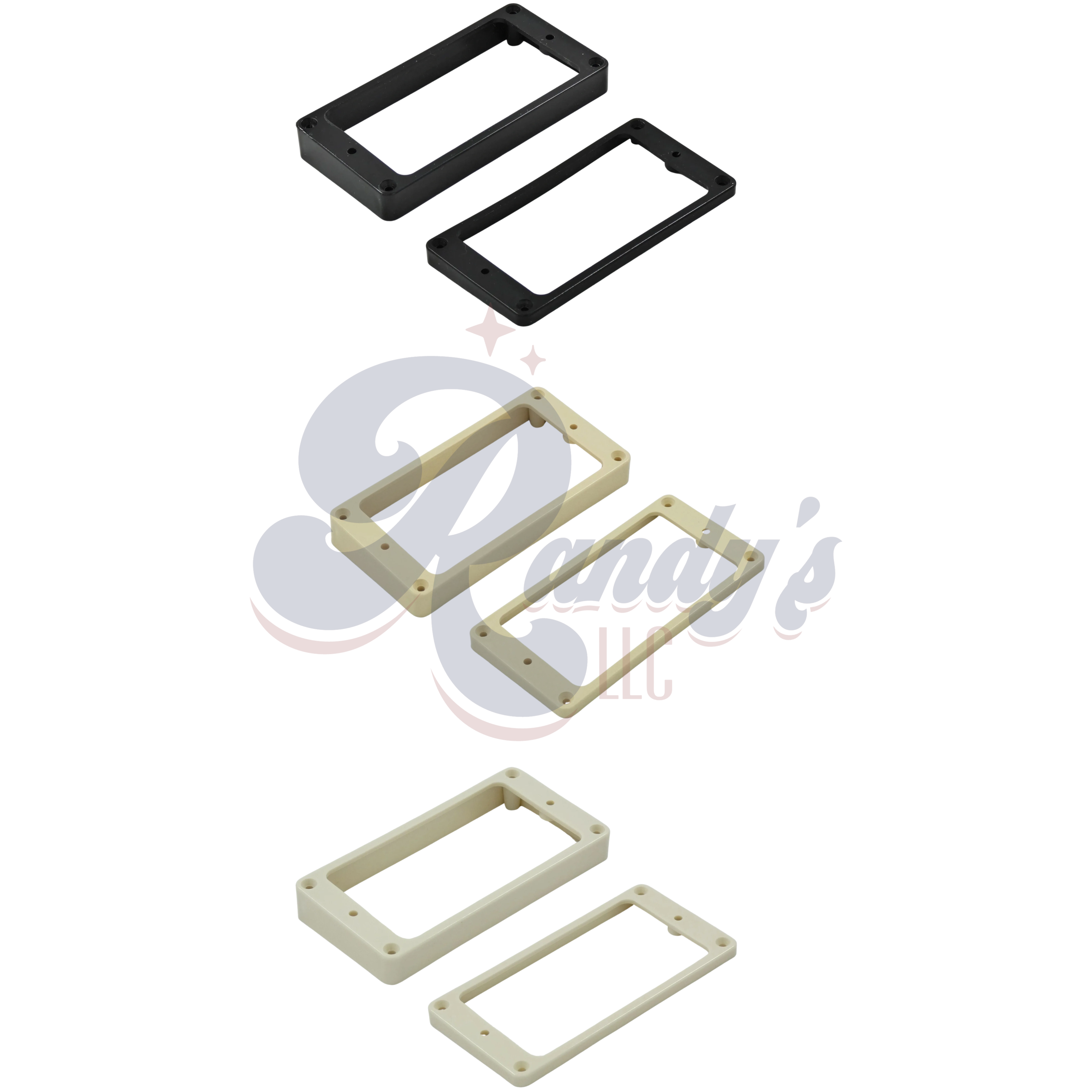 Advanced Plating | Historic CAB M69 Humbucker Mounting Rings (2-Pack) - Fits Gibson® - Randy's LLC