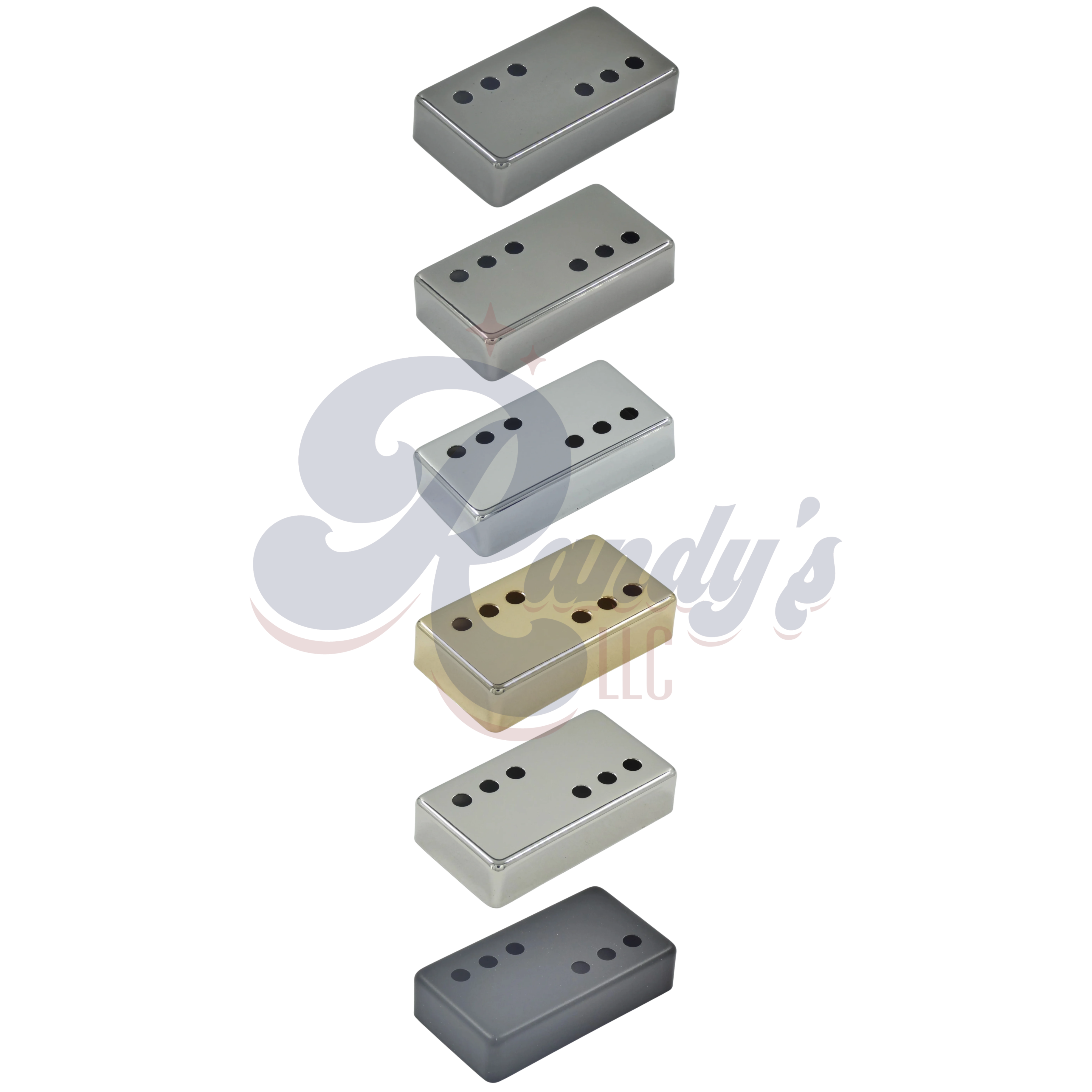 Advanced Plating | 3x3 Split Double-Row Humbucker Pickup Cover (49mm) - Fits Gibson® CLEARANCE & CLOSEOUT - Randy's LLC