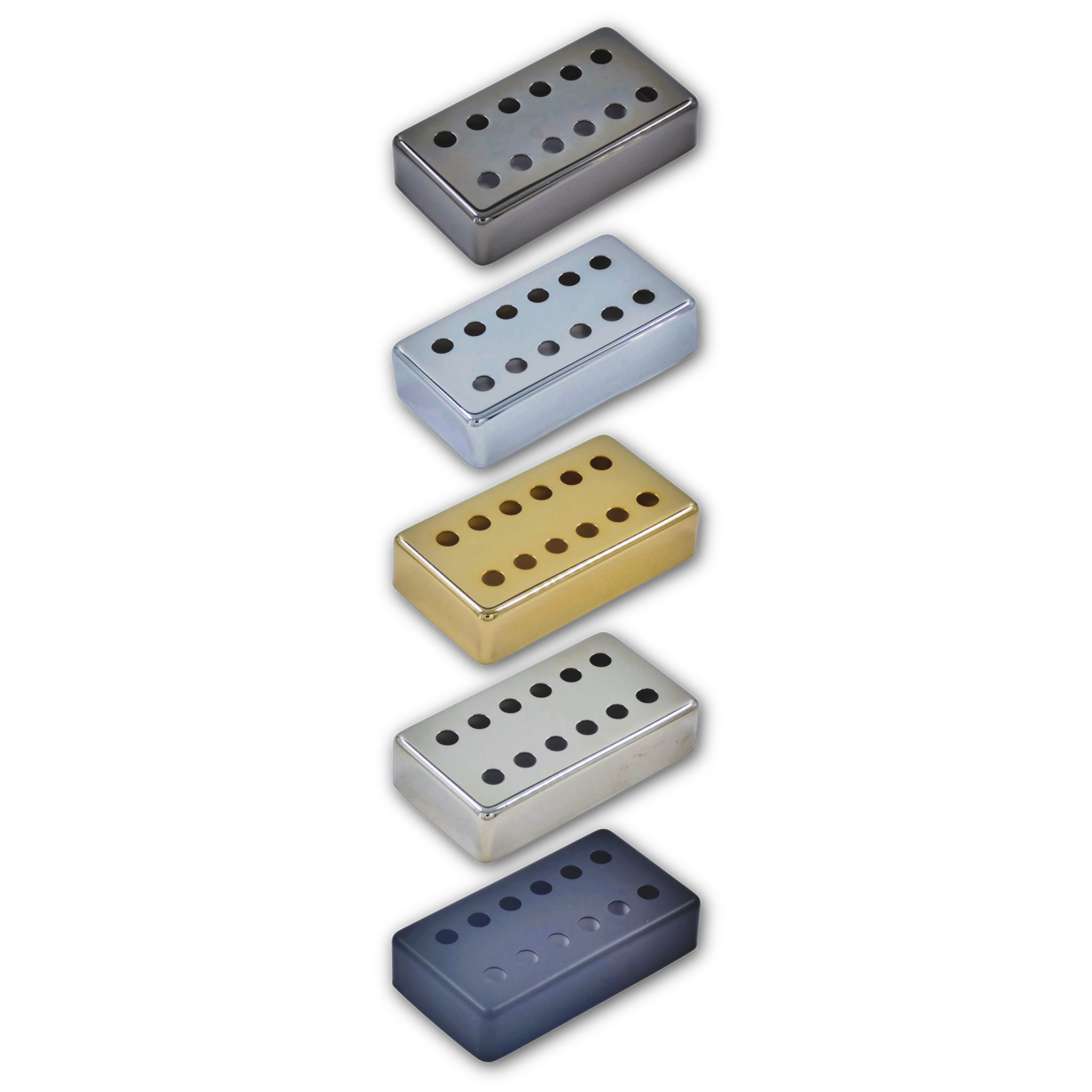 6x6 Double-Row Humbucker Pickup Cover (49mm) - Fits Gibson® Dirty Fingers® - Randy's LLC