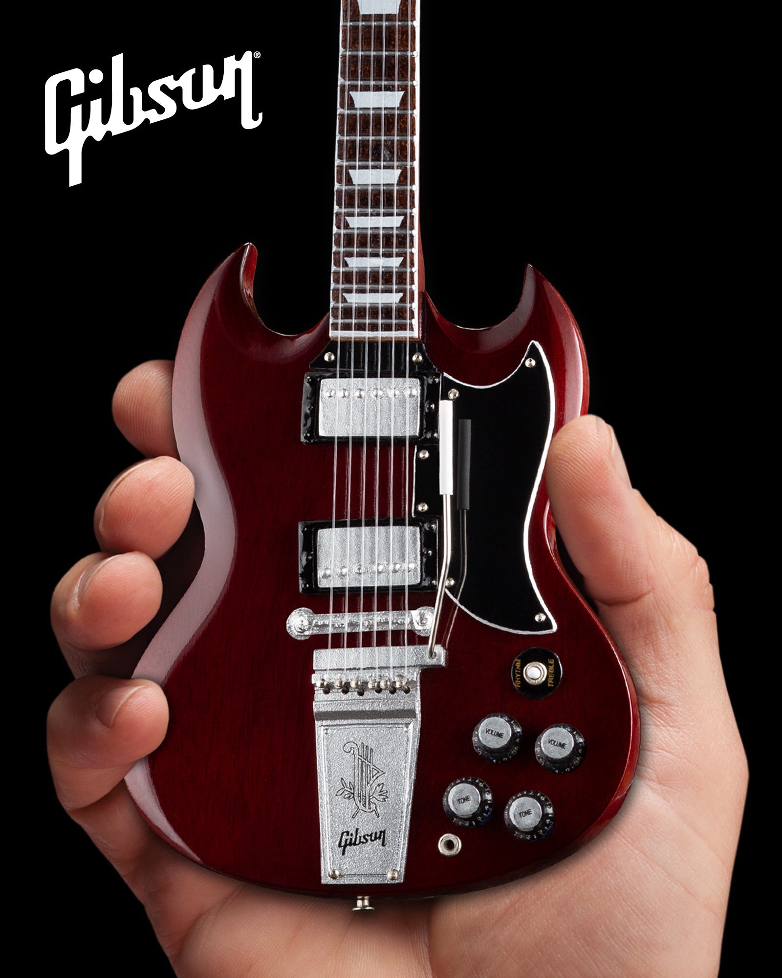 Gibson 1964 SG Standard Cherry 1:4 Scale Mini Guitar Model - Randy's LLC