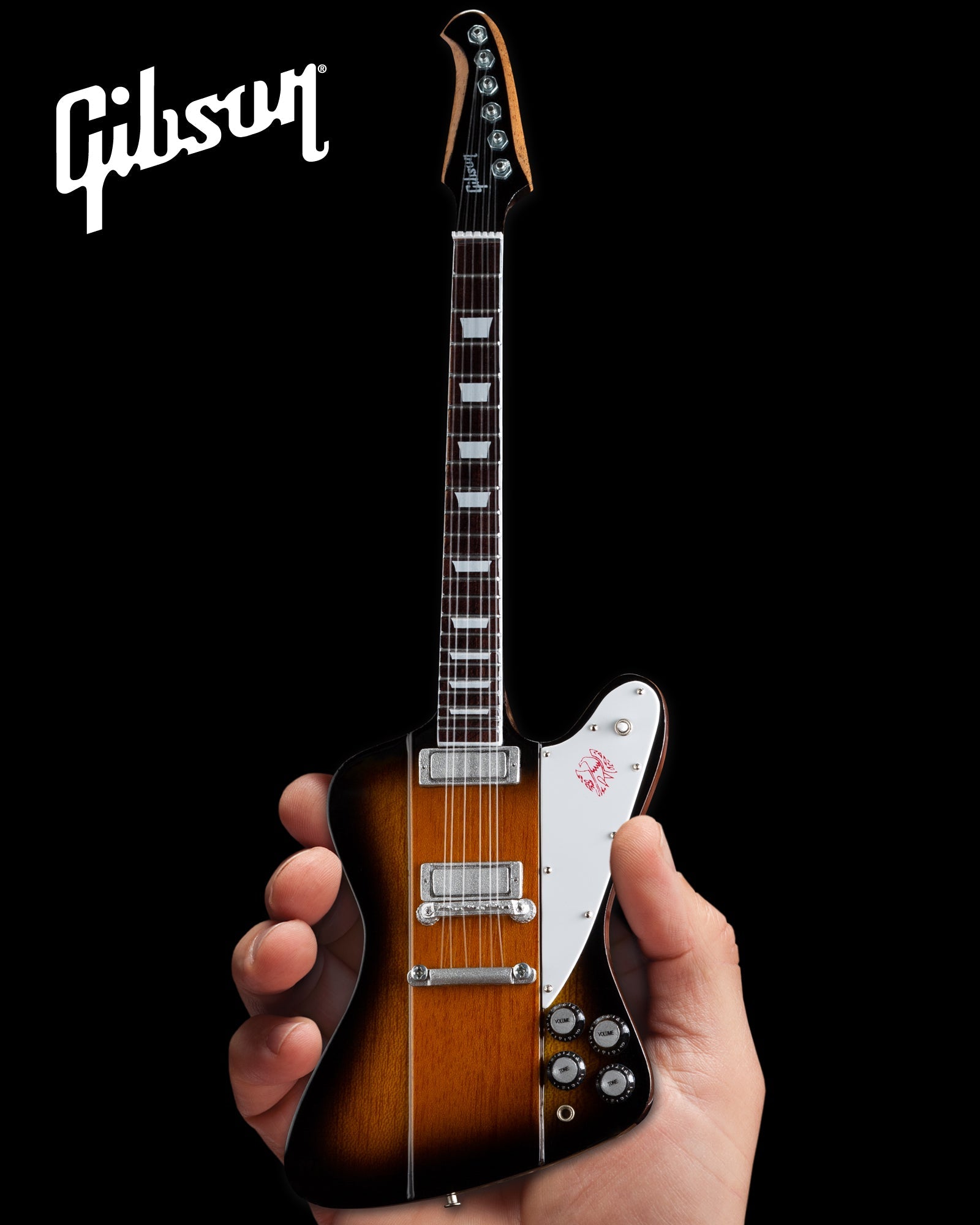 Gibson® Firebird® V Vintage Sunburst 1:4 Scale Mini Guitar Model - Randy's LLC