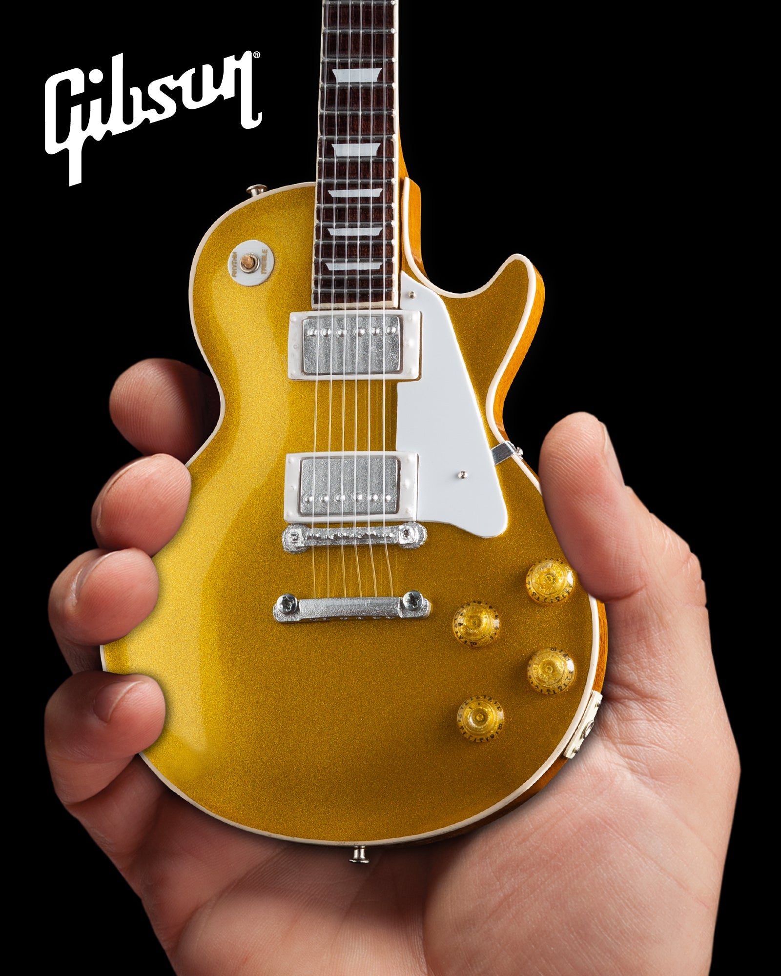 Gibson 1957 Les Paul Gold Top 1:4 Scale Mini Guitar Model - Randy's LLC