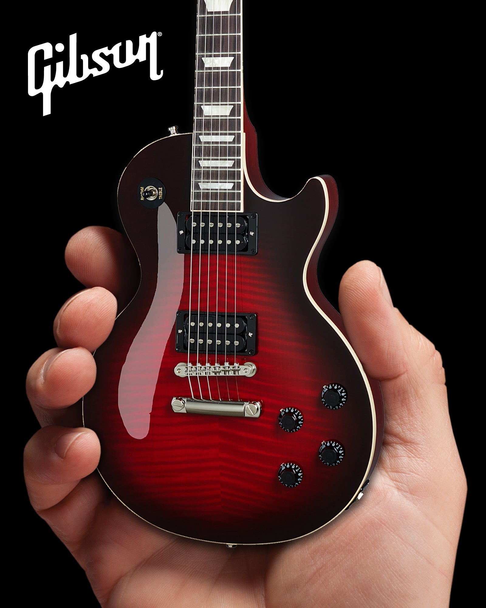 Slash Gibson Les Paul Standard Vermillion Burst 1:4 Scale Mini Guitar Model - Randy's LLC