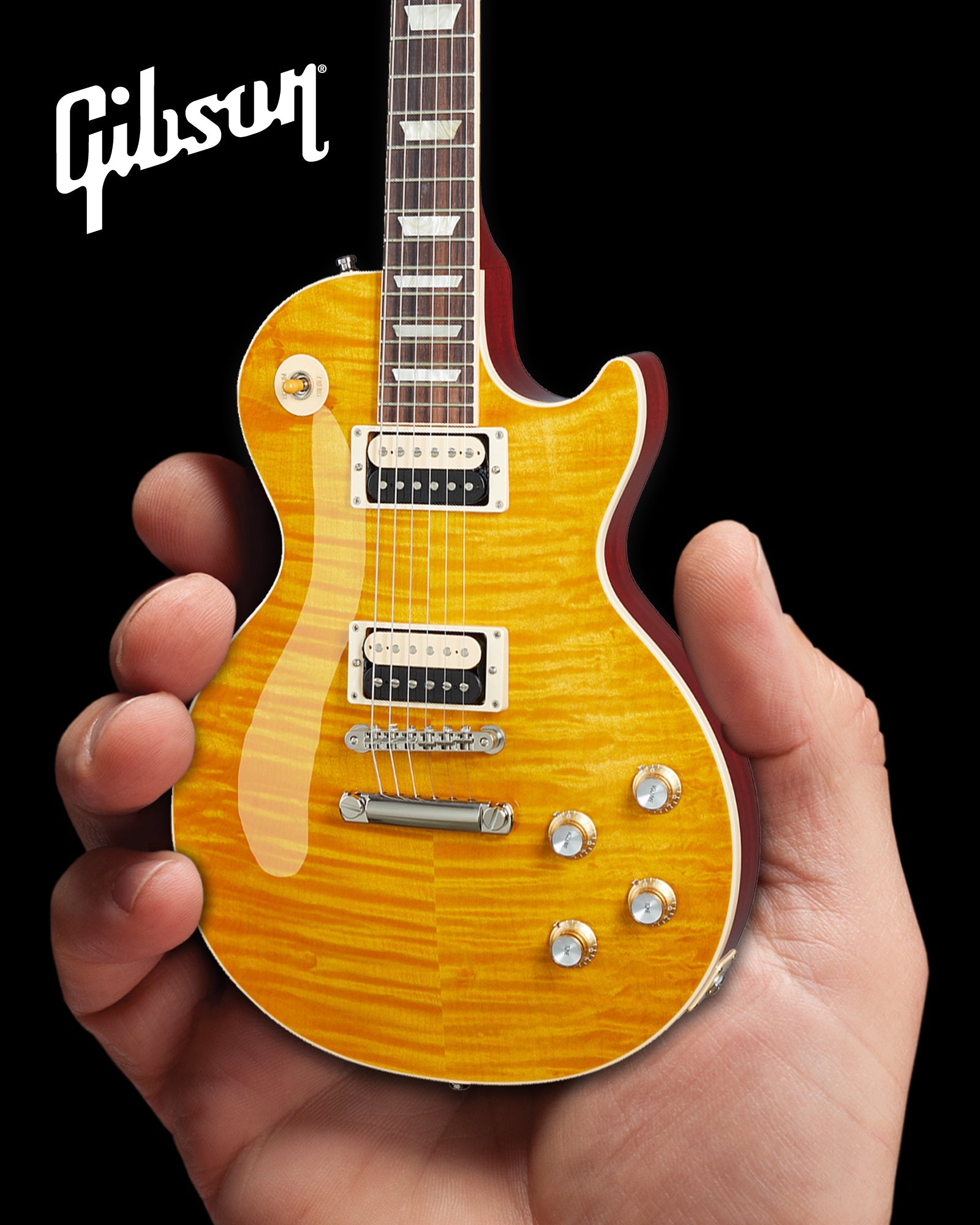 Slash Gibson Les Paul Standard Appetite Burst 1:4 Scale Mini Guitar Model - Randy's LLC
