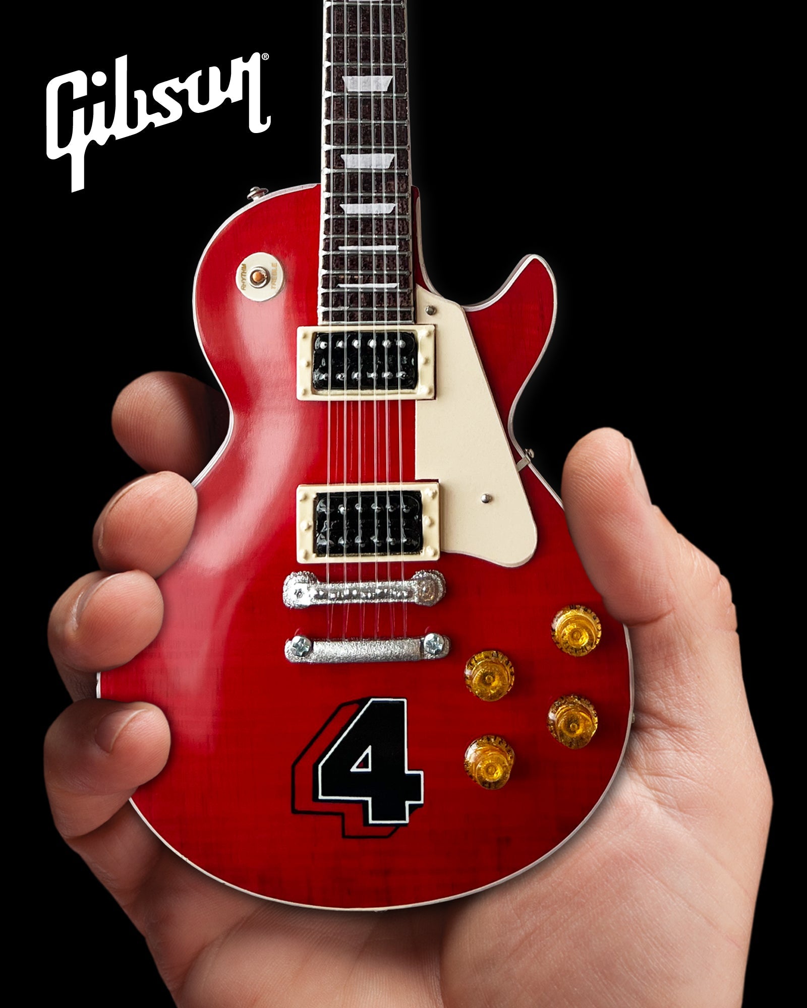 Slash Gibson Les Paul Standard Translucent Cherry Limited 4 Album Edition Mini Guitar Model - Randy's LLC