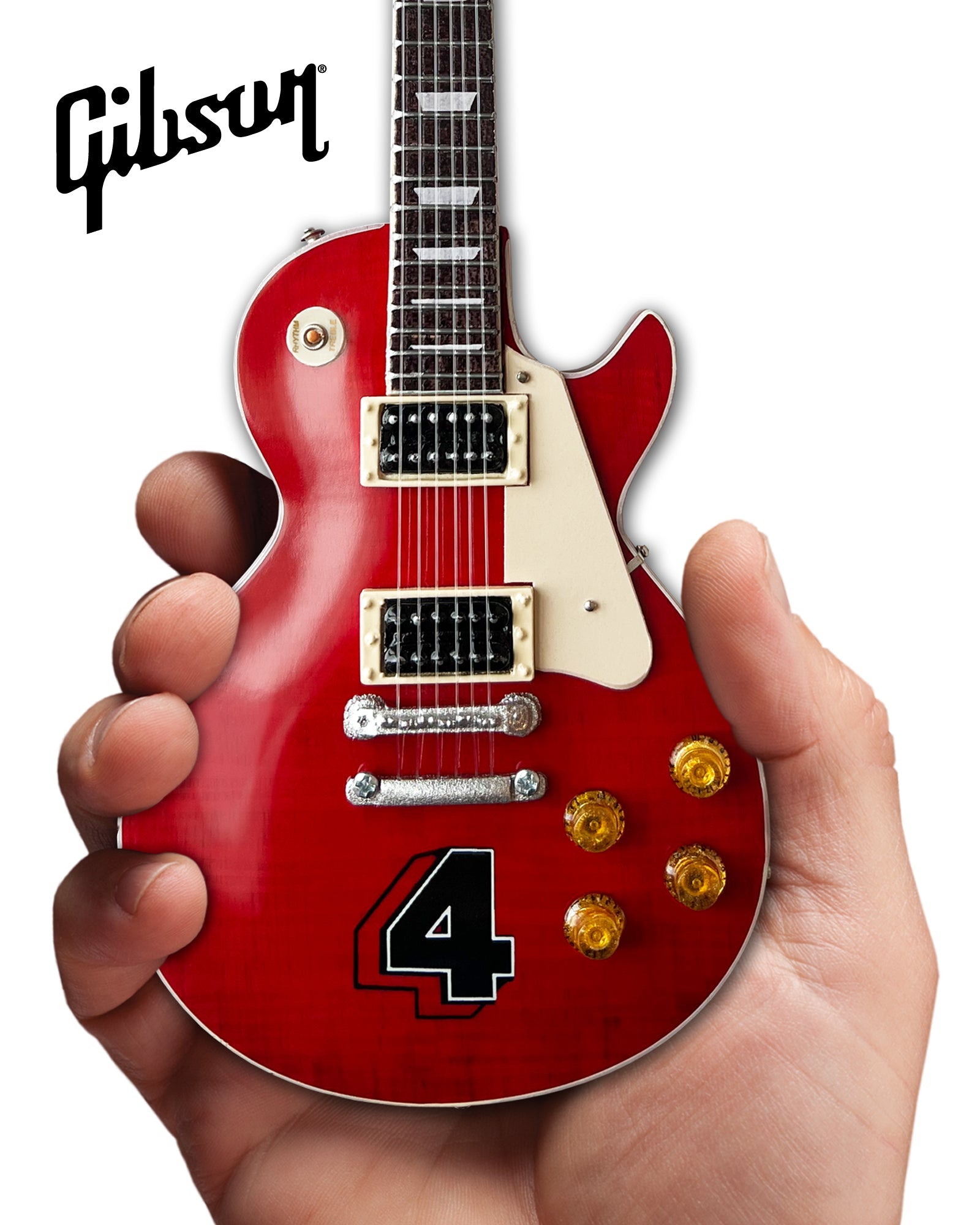 Slash Gibson Les Paul Standard Translucent Cherry Limited 4 Album Edition Mini Guitar Model - Randy's LLC