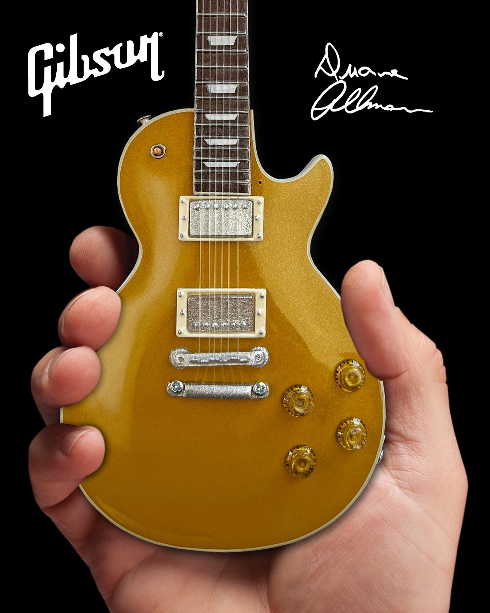 Duane Allman SET OF 3 Gibson Les Paul Signature Mini Guitar Models - Randy's LLC