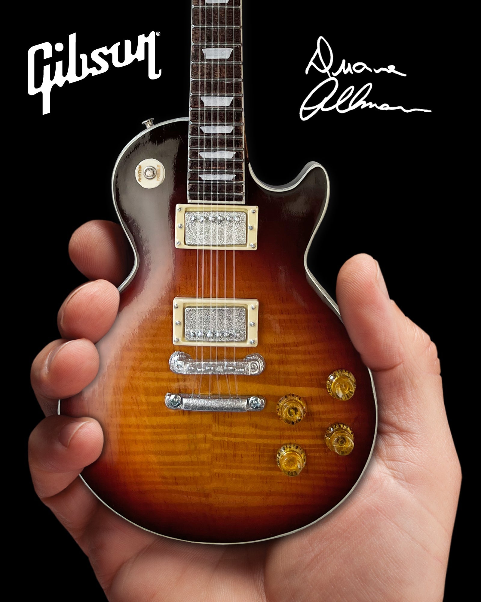 Duane Allman SET OF 3 Gibson Les Paul Signature Mini Guitar Models - Randy's LLC