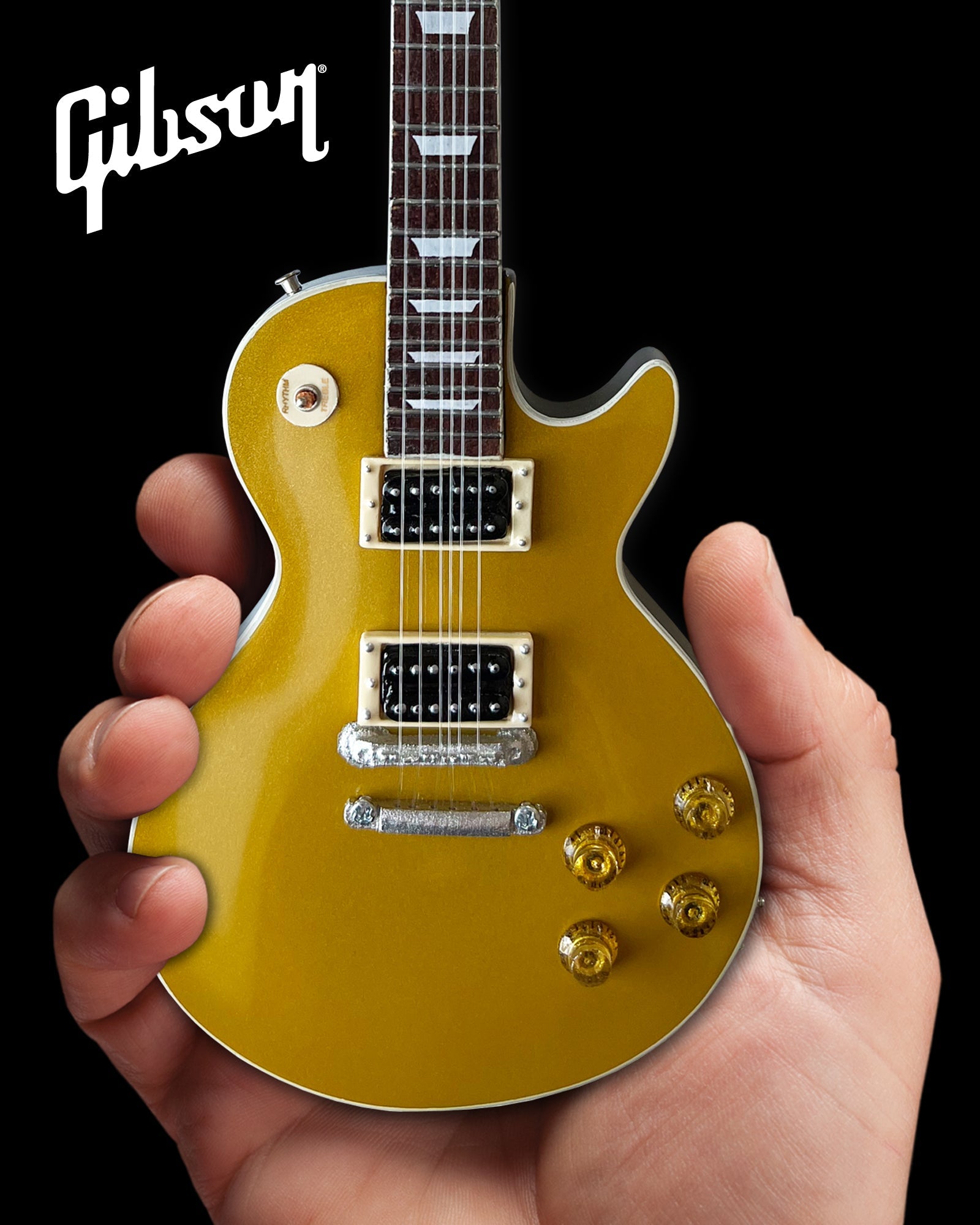 Slash Gibson Les Paul Standard “Victoria” Goldtop Miniature Guitar Model - Randy's LLC