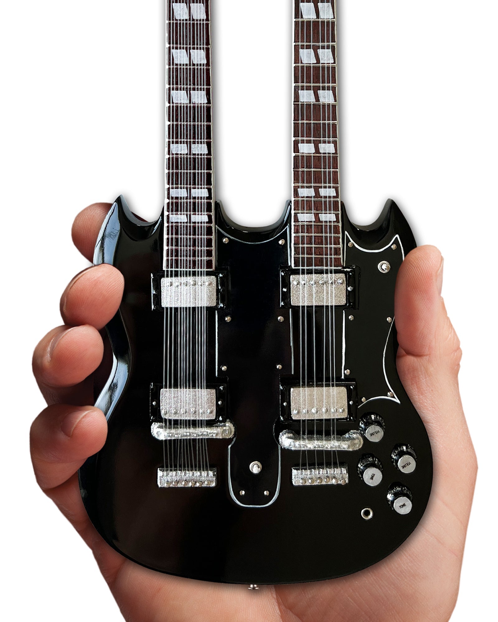 Slash Gibson 1966 EDS-1275 Doubleneck - Aged Mini Guitar Replica Model - Randy's LLC