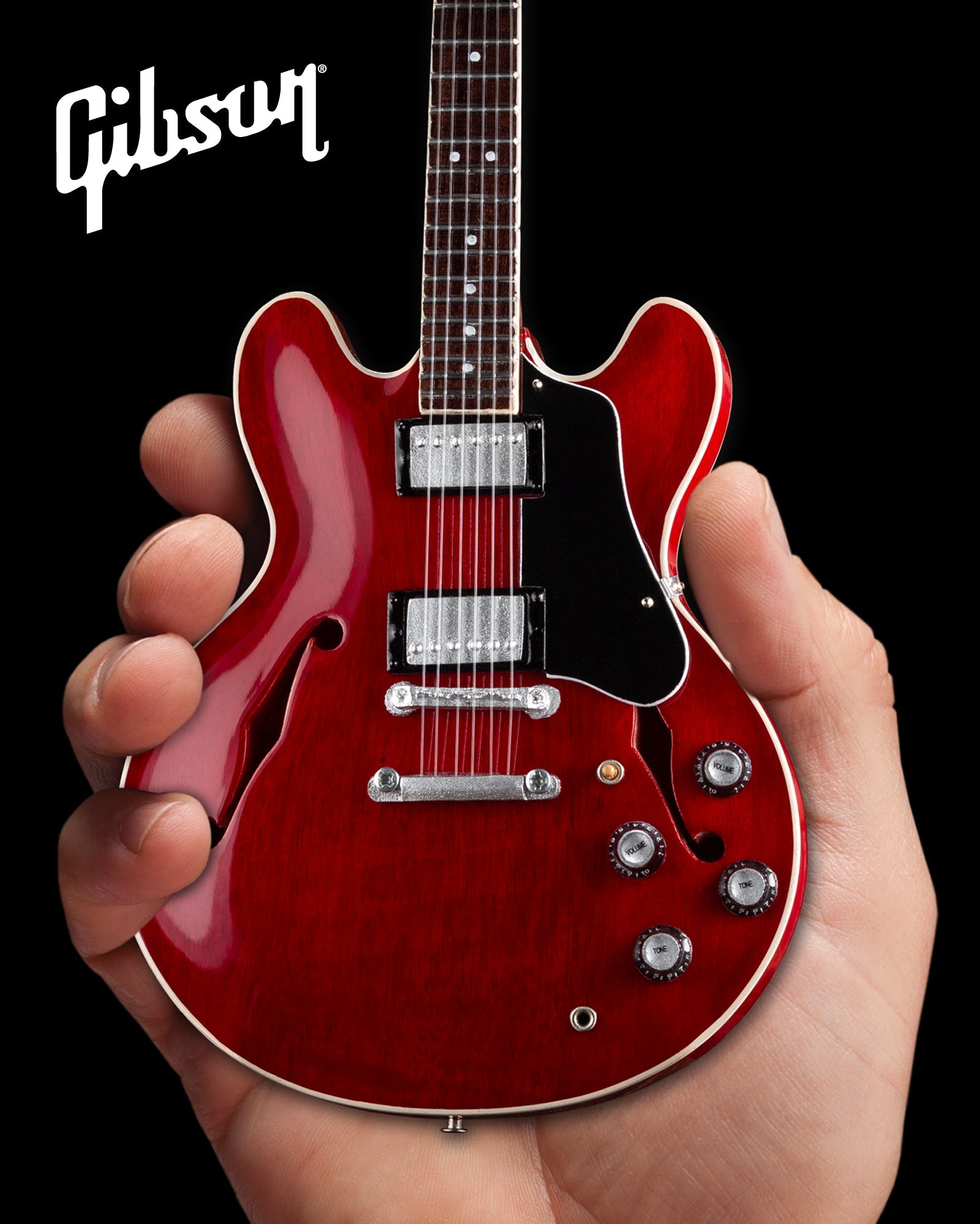 Gibson ES-335 Faded Cherry 1:4 Scale Mini Guitar Model - Randy's LLC