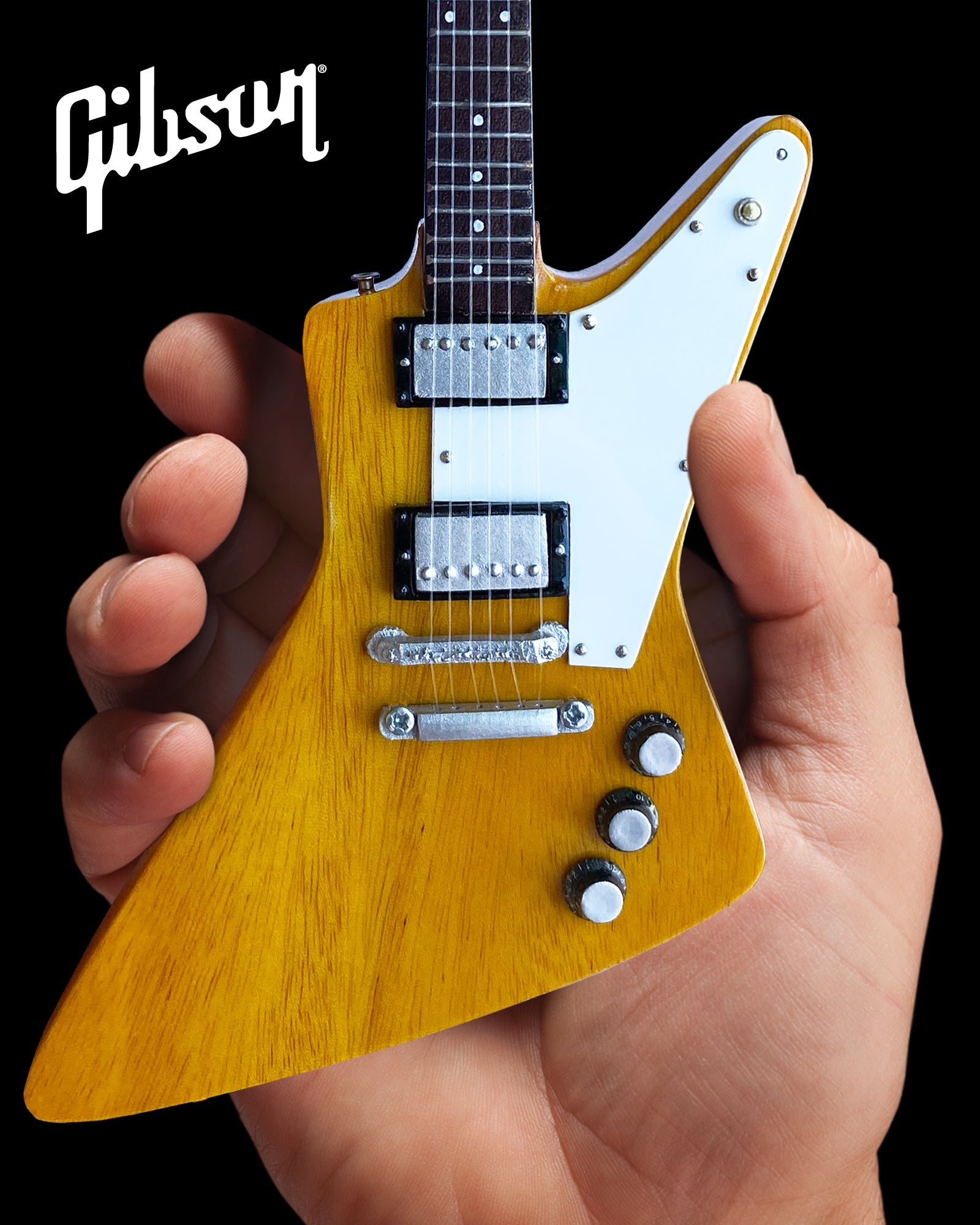 Gibson Korina Explorer 1:4 Scale Mini Guitar Model - Randy's LLC