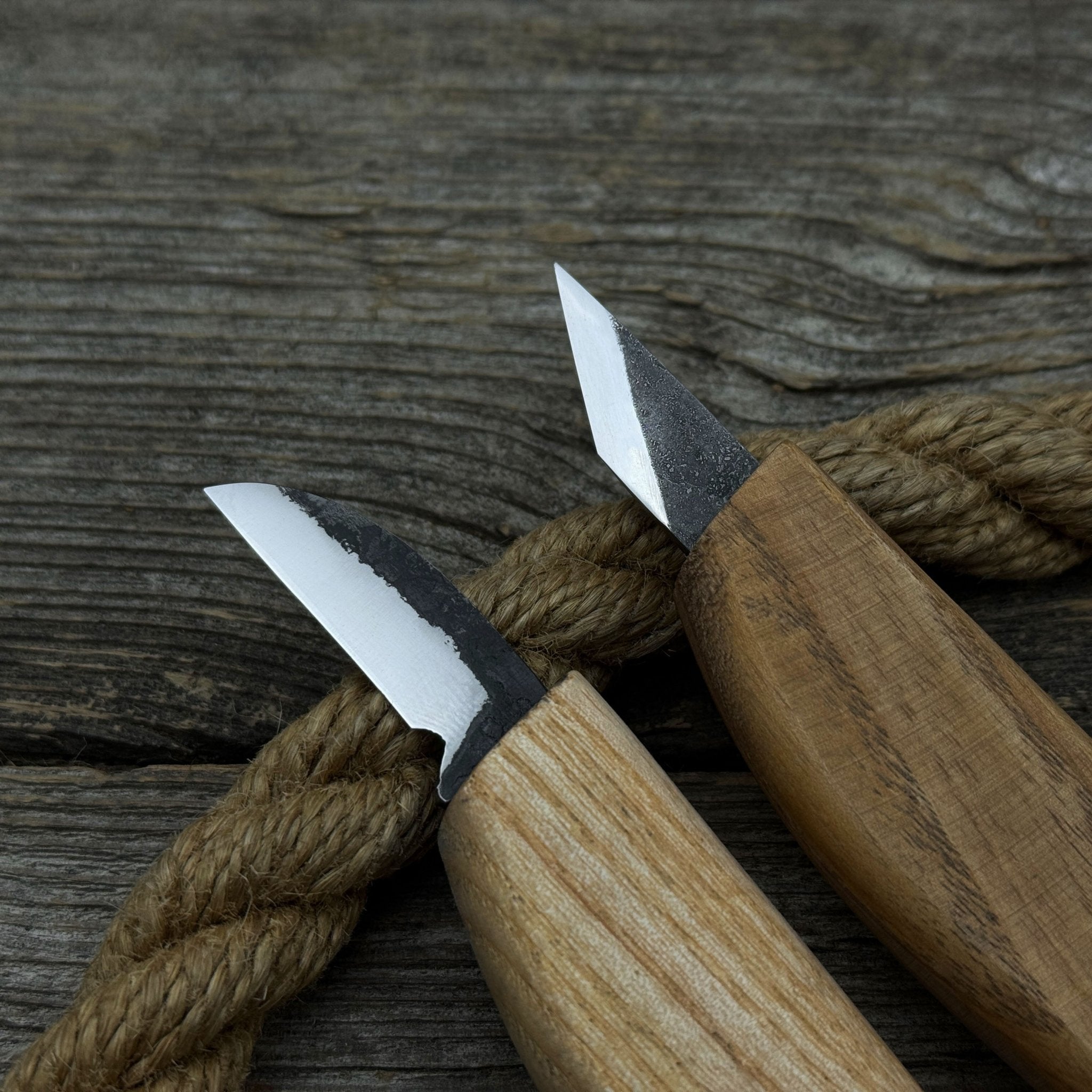 2-Piece Wood Carving Knife Set with Leather Strop - Randy's LLC