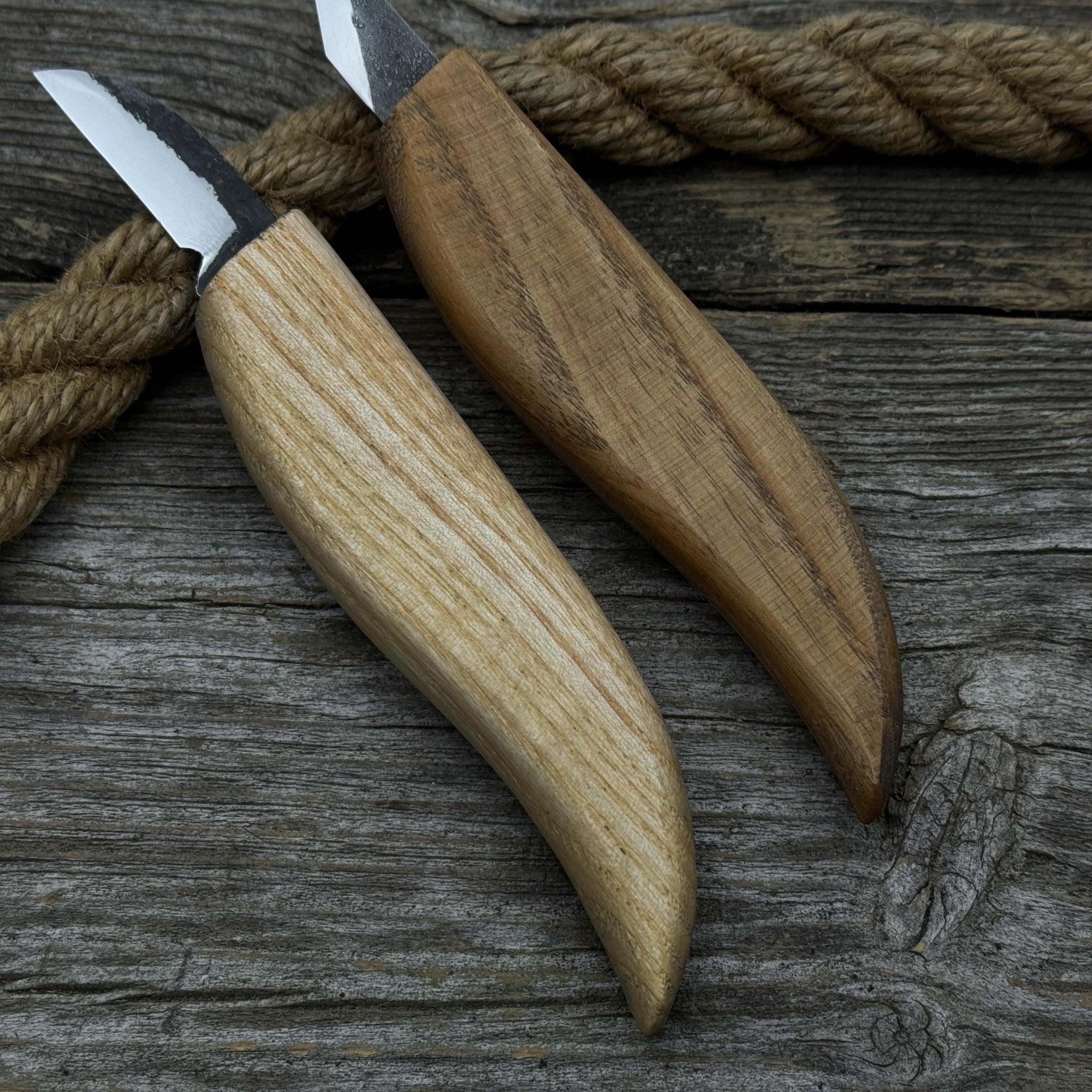 2-Piece Wood Carving Knife Set with Leather Strop - Randy's LLC