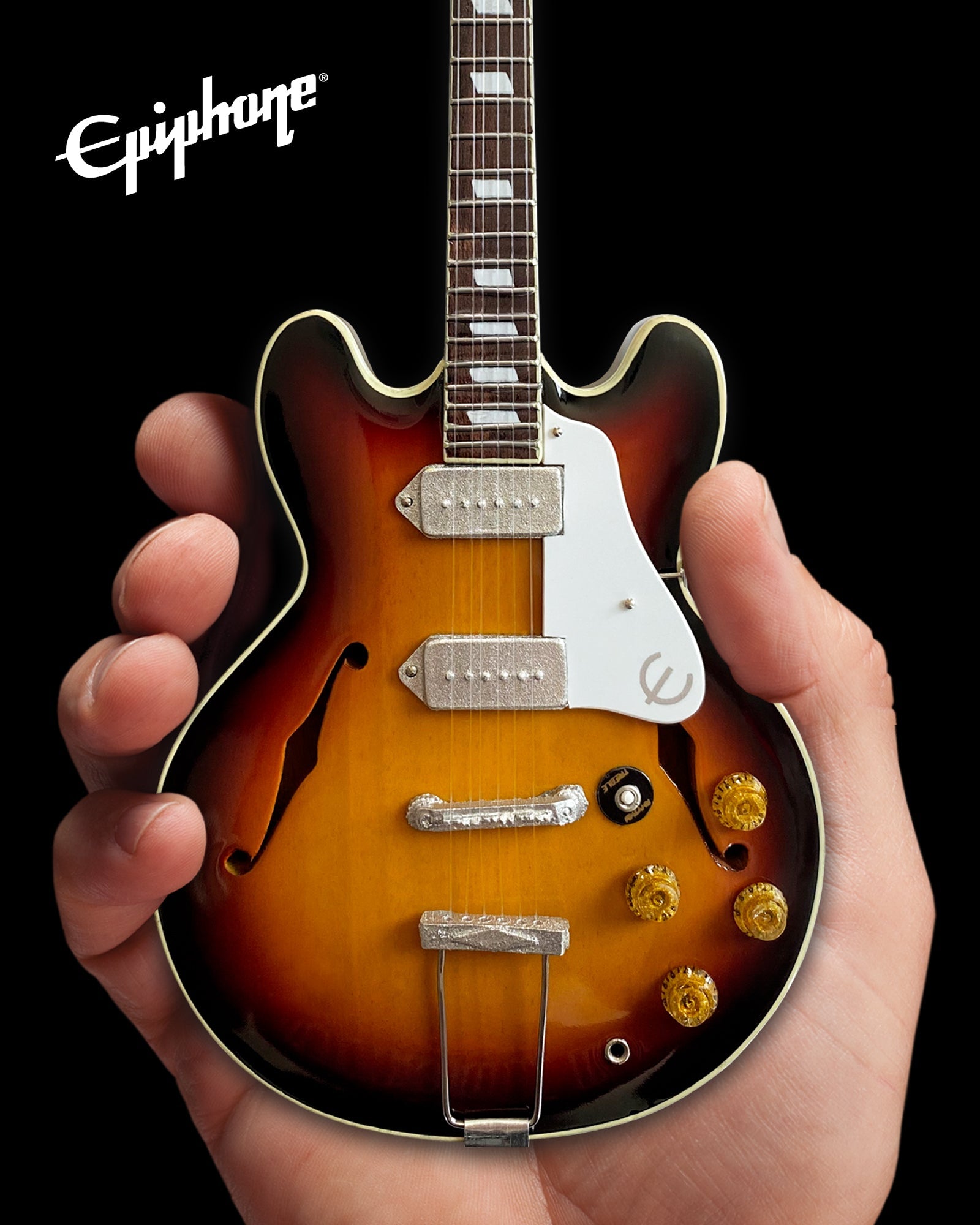 Epiphone 1965 Casino Sunburst 1:4 Scale Miniature Guitar Model - Randy's LLC
