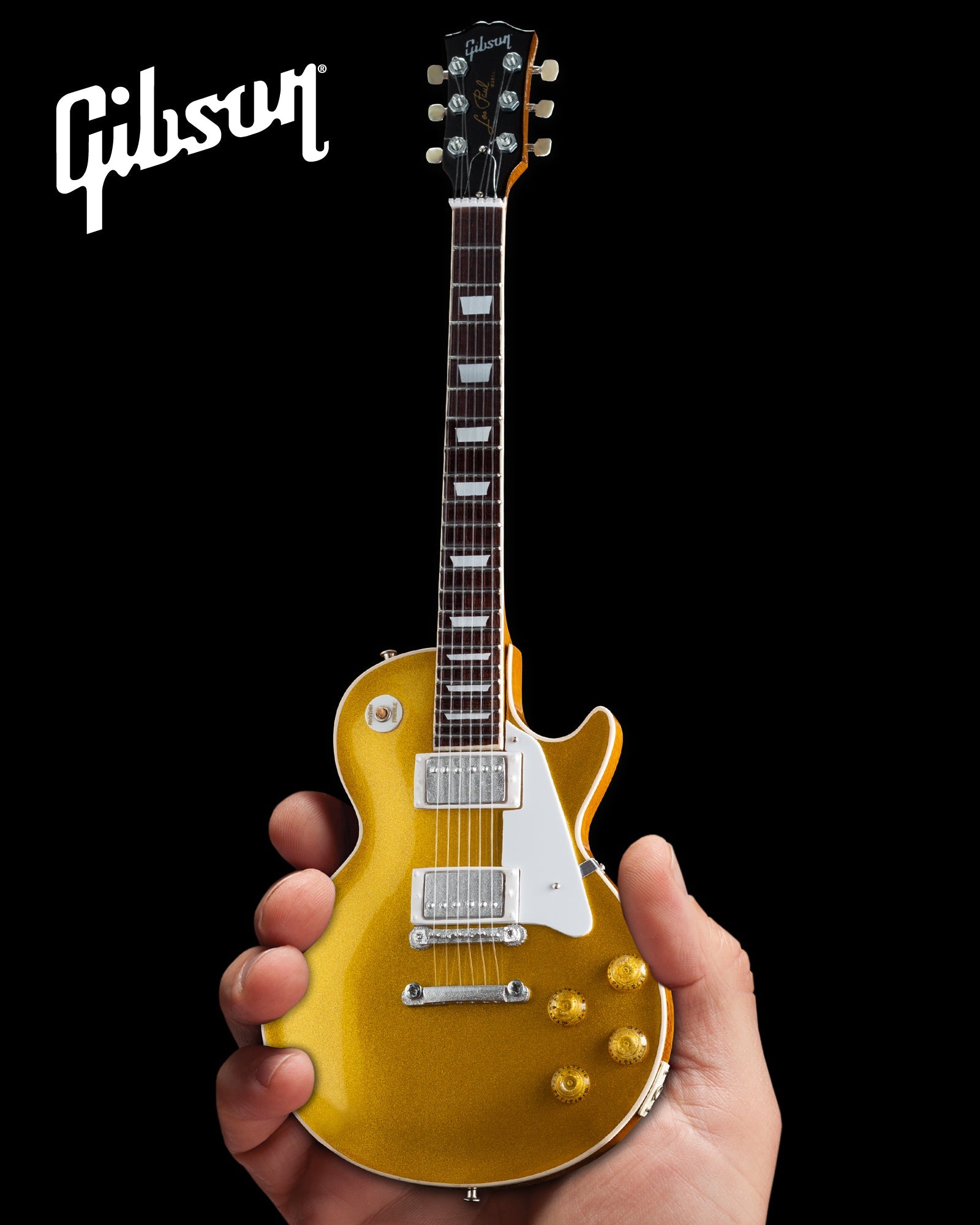 Gibson 1957 Les Paul Gold Top 1:4 Scale Mini Guitar Model - Randy's LLC
