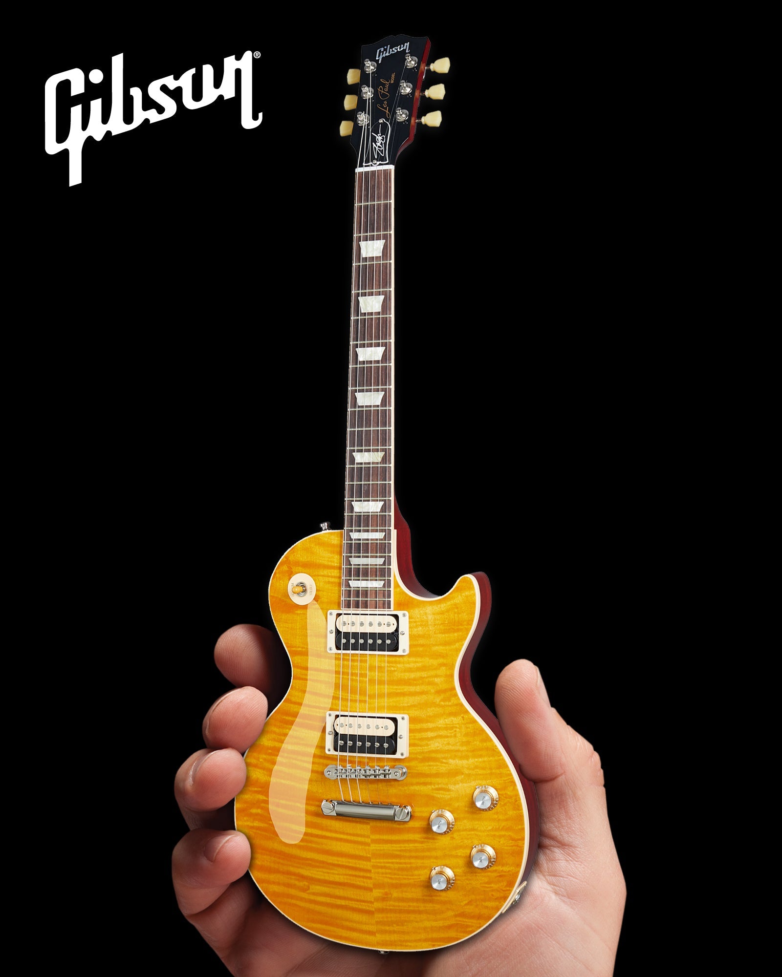 Slash Gibson Les Paul Standard Appetite Burst 1:4 Scale Mini Guitar Model - Randy's LLC