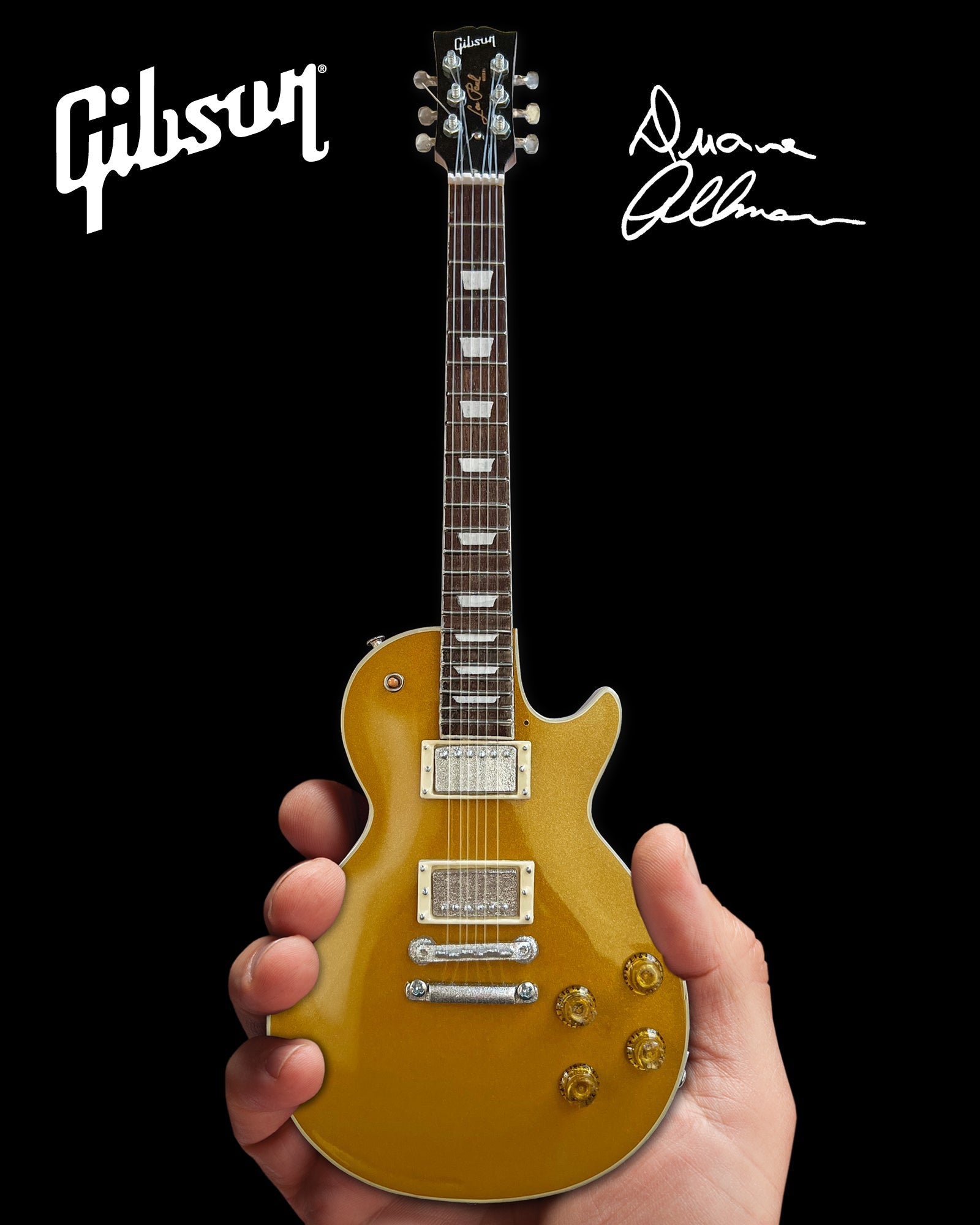 Duane Allman 1957 Gibson Les Paul Goldtop Mini Guitar Model - Randy's LLC
