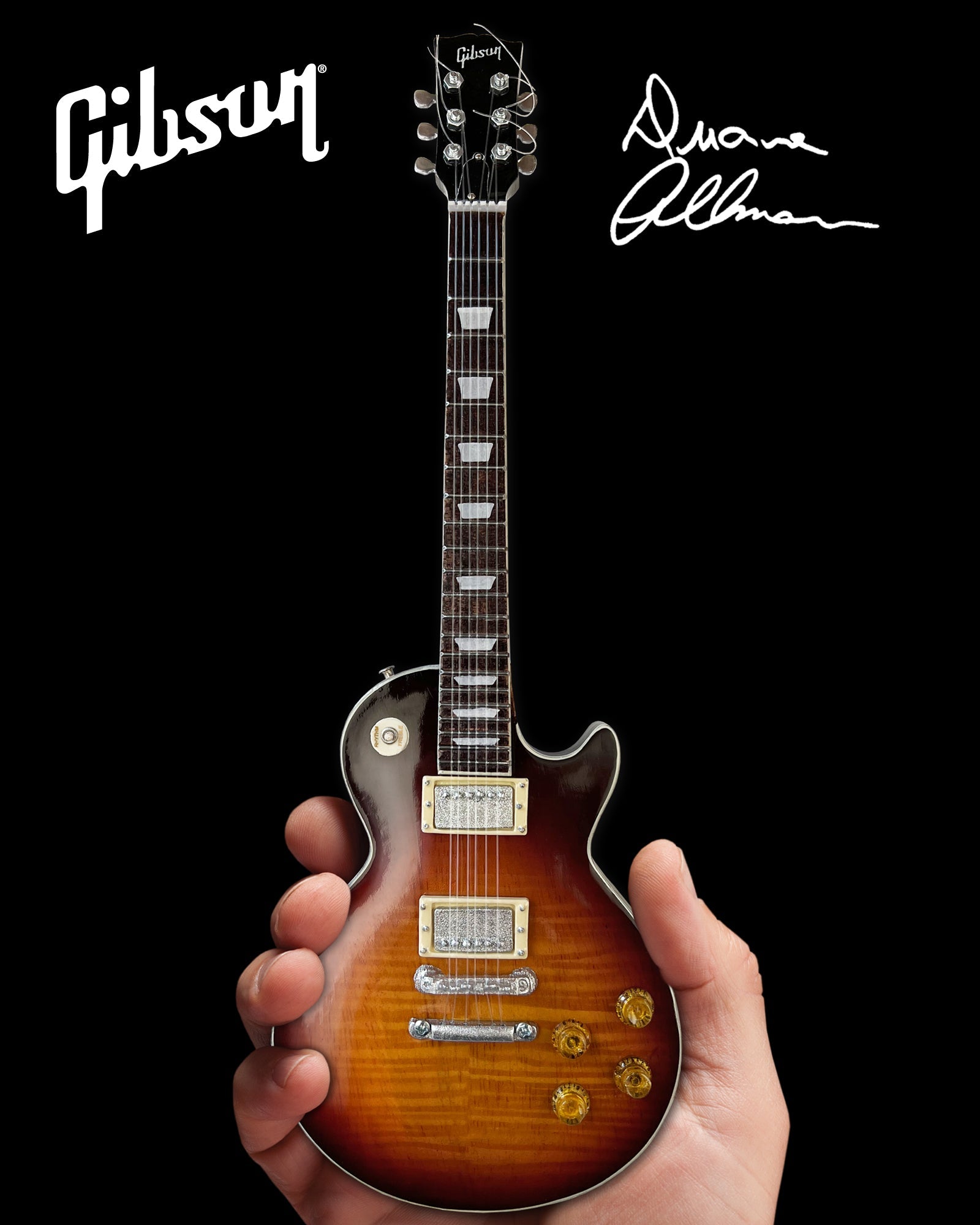 Duane Allman SET OF 3 Gibson Les Paul Signature Mini Guitar Models - Randy's LLC