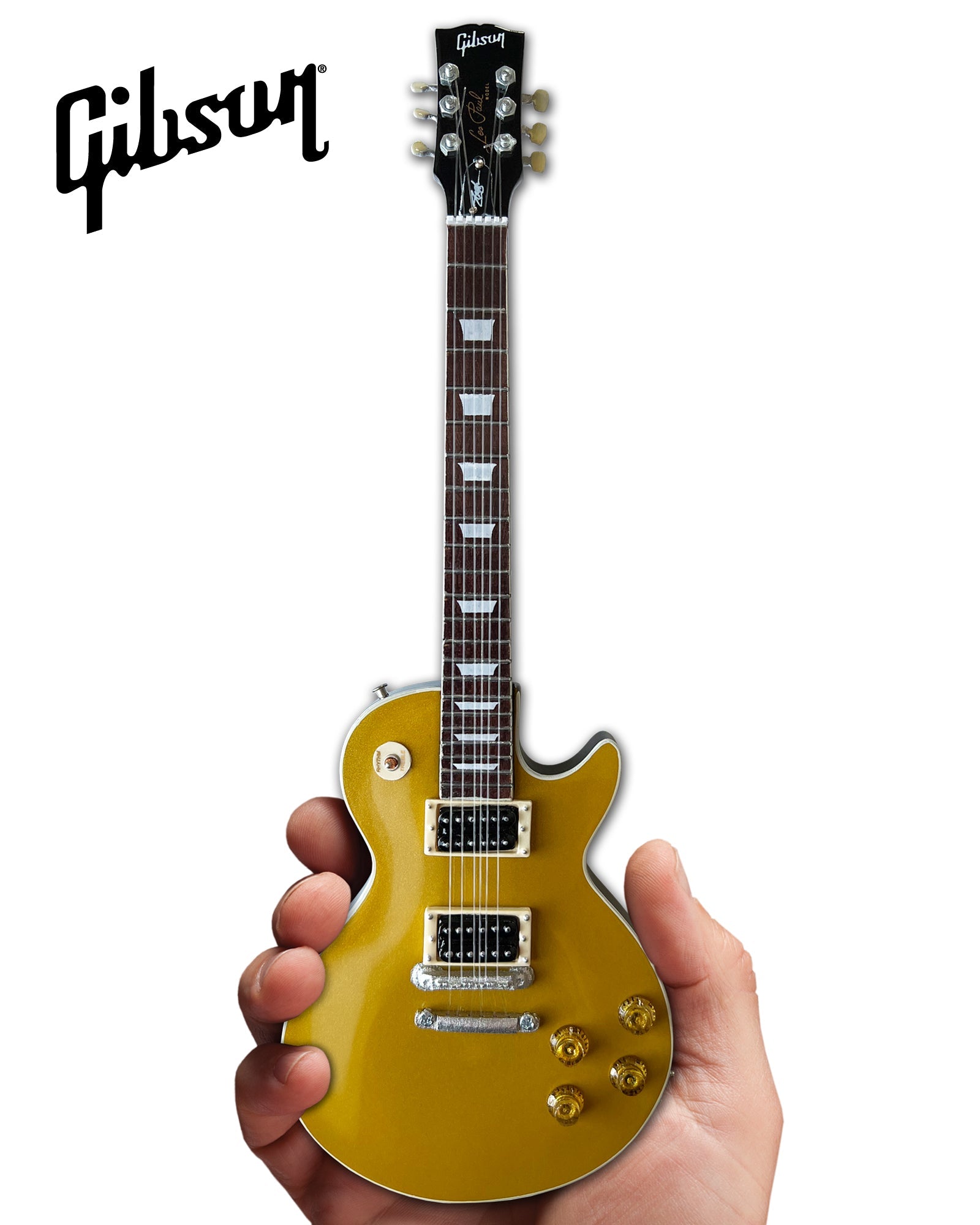 Slash Gibson Les Paul Standard “Victoria” Goldtop Miniature Guitar Model - Randy's LLC