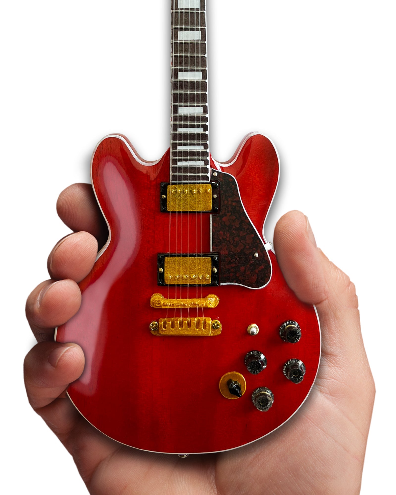 BB KING Gibson ES-355 Lucille Cherry Miniature Guitar Model - Randy's LLC